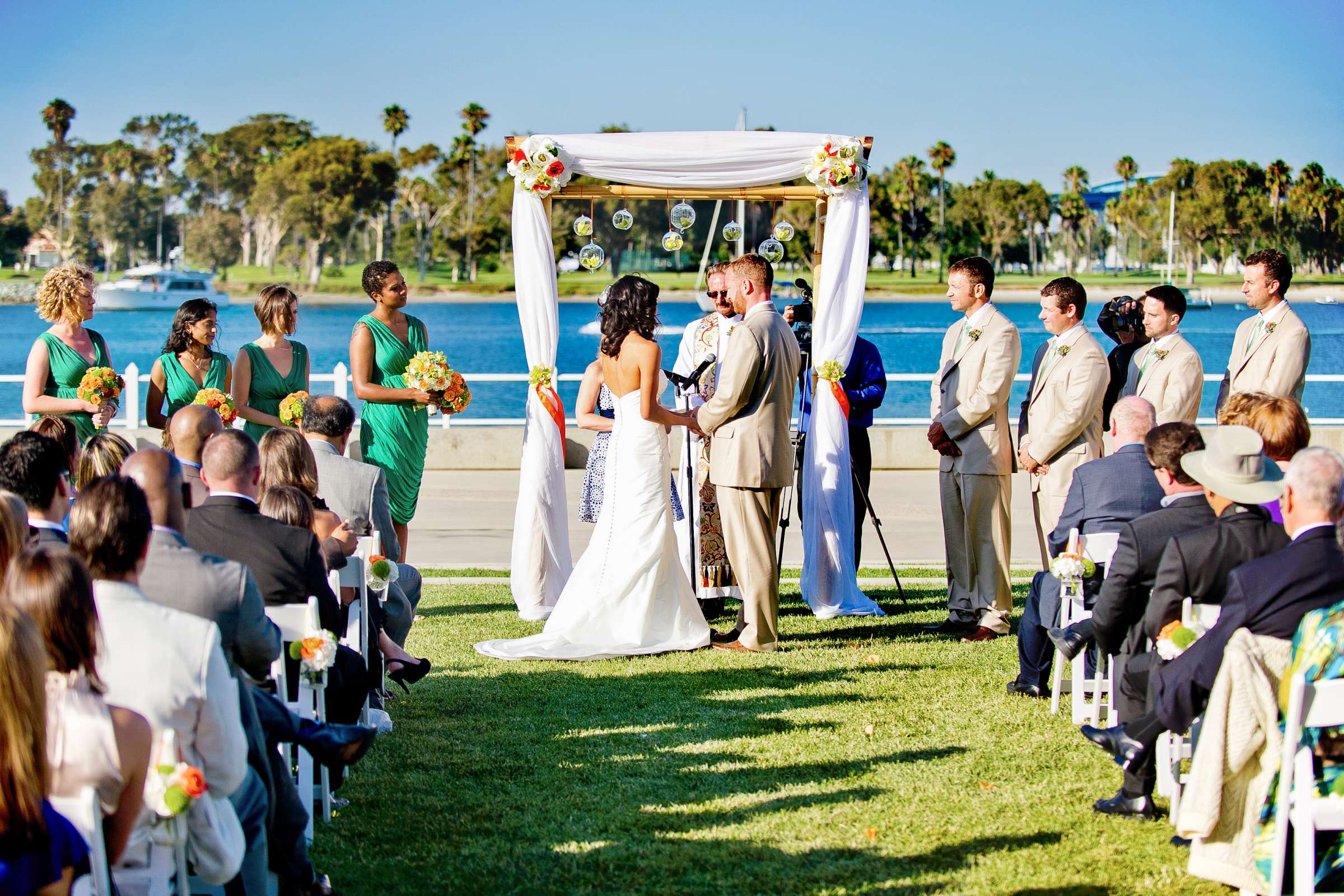 Coronado Community Center Wedding coordinated by The Best Wedding For You, Jenna and Robbie Wedding Photo #202447 by True Photography