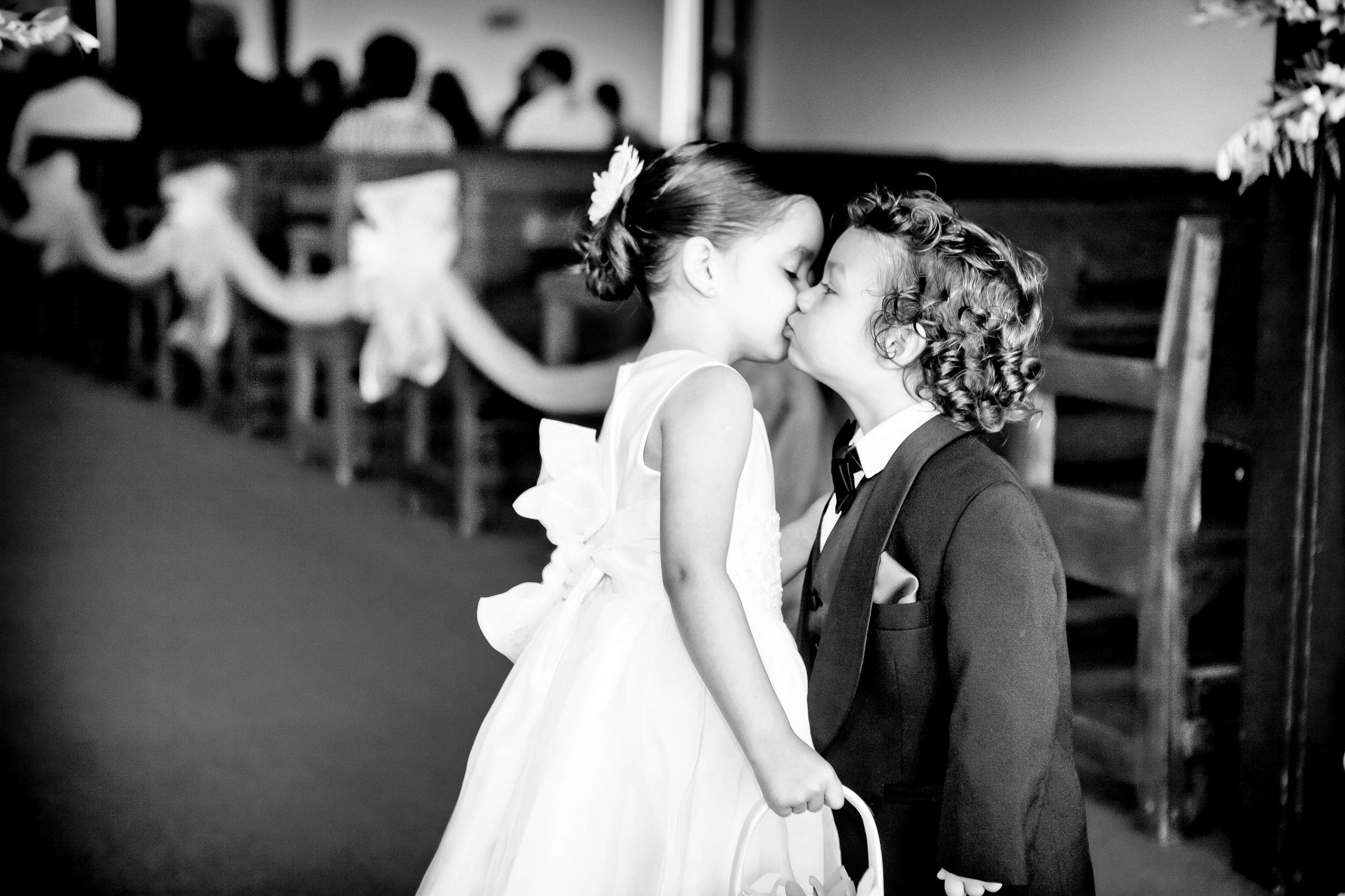 Kids, Candid moment, Black and White photo at Wedding, Linda and Alex Wedding Photo #203630 by True Photography