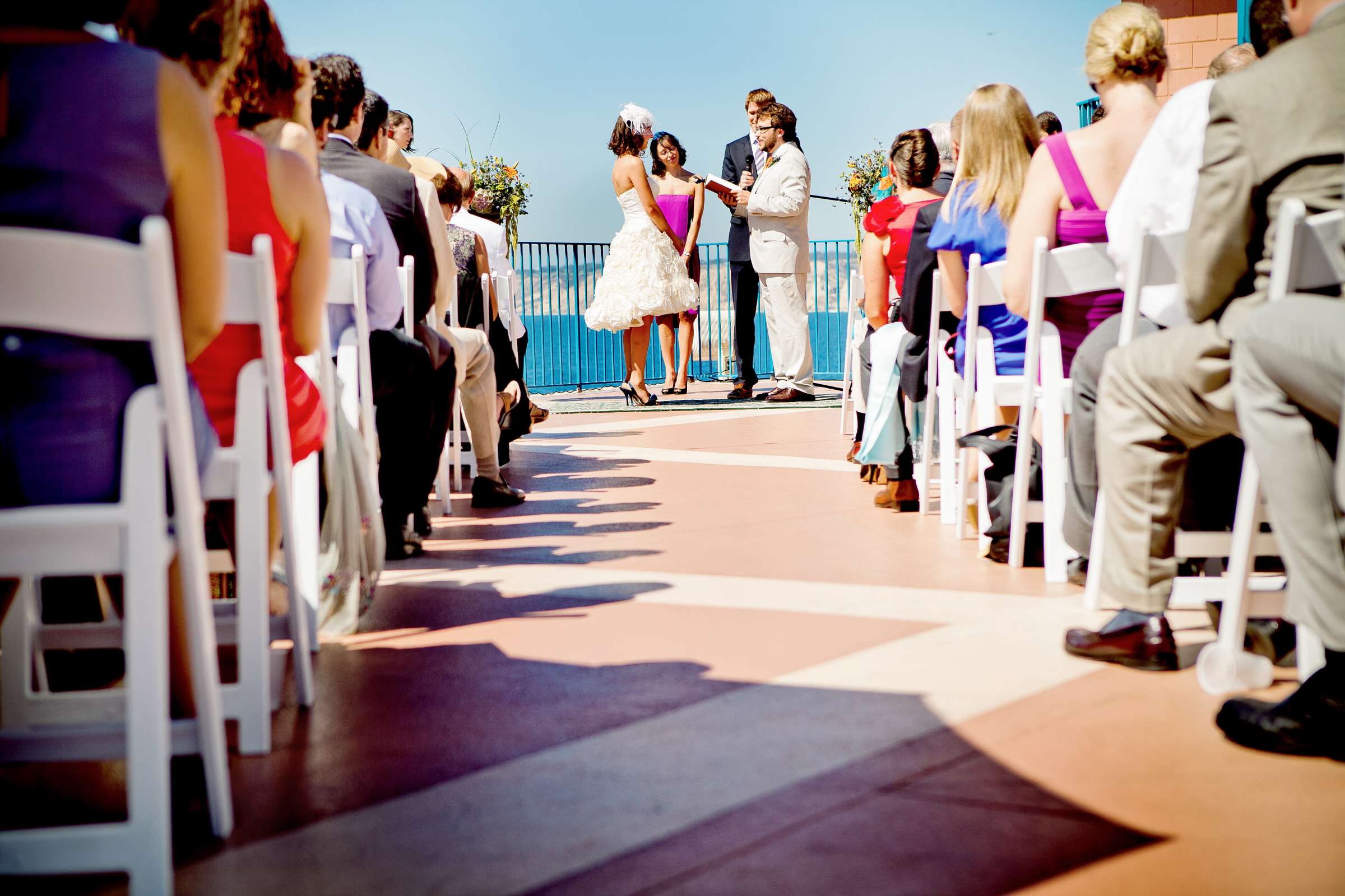 La Jolla Cove Rooftop Wedding coordinated by Green with Envy Events, Carolyn and Antonio Wedding Photo #203723 by True Photography
