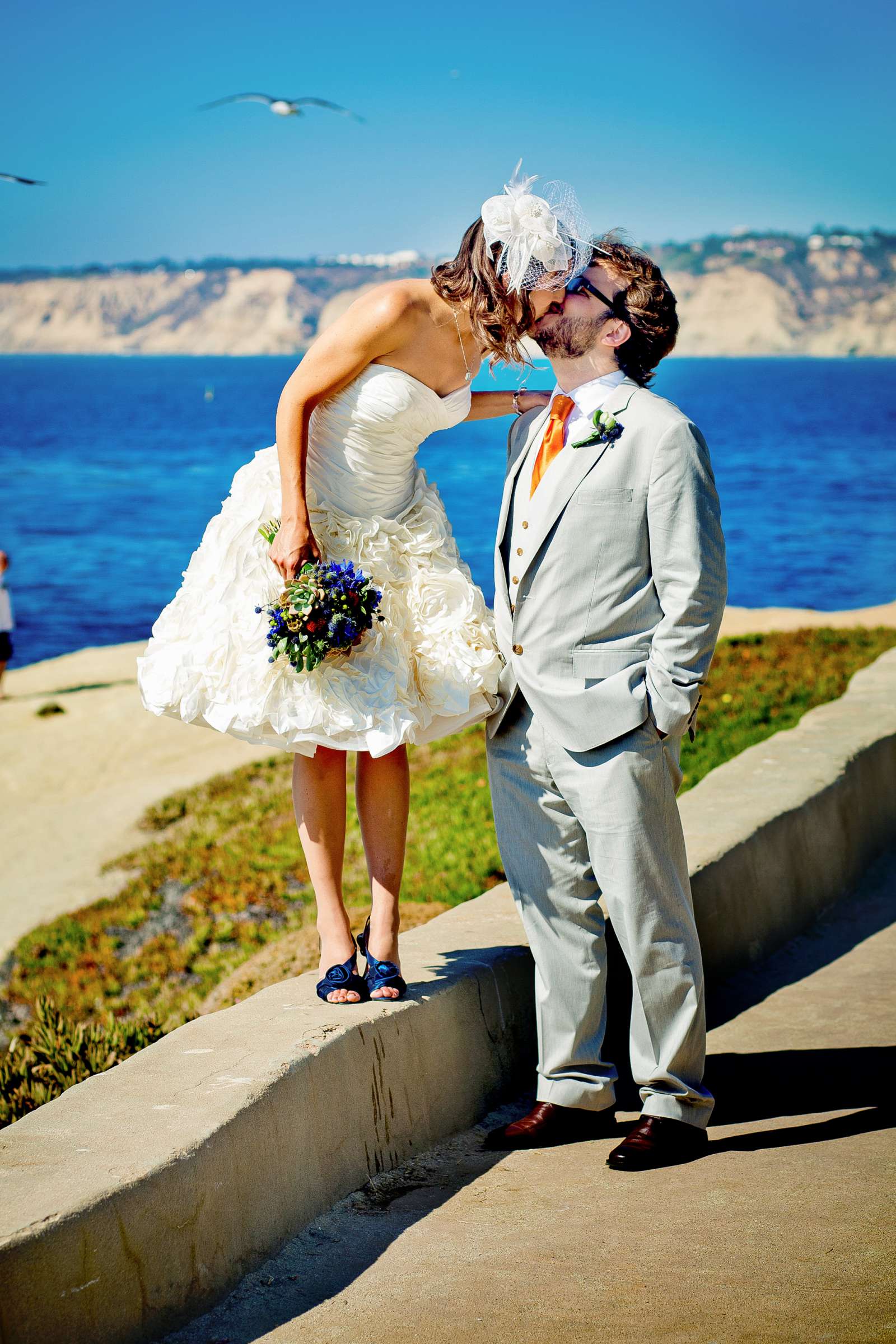 La Jolla Cove Rooftop Wedding coordinated by Green with Envy Events, Carolyn and Antonio Wedding Photo #203729 by True Photography