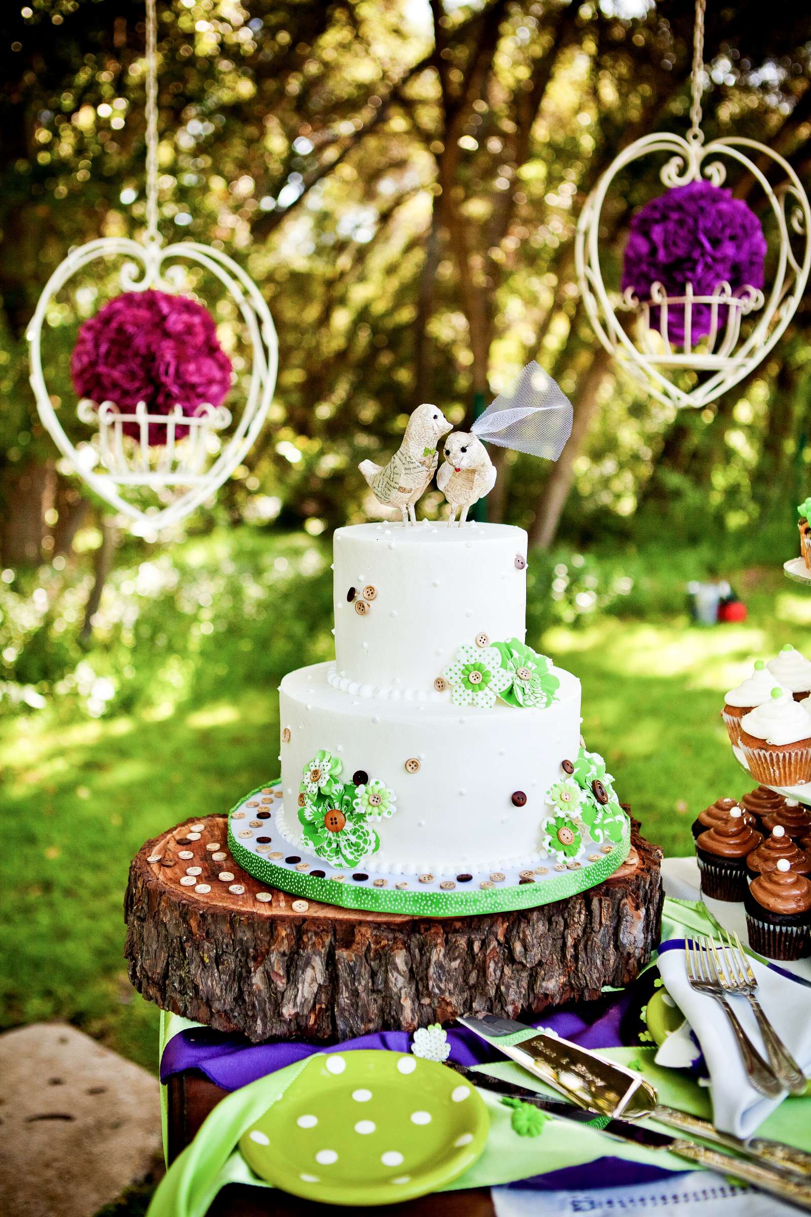 Cake at Private Residence Wedding, Linzey and Peter Wedding Photo #206488 by True Photography