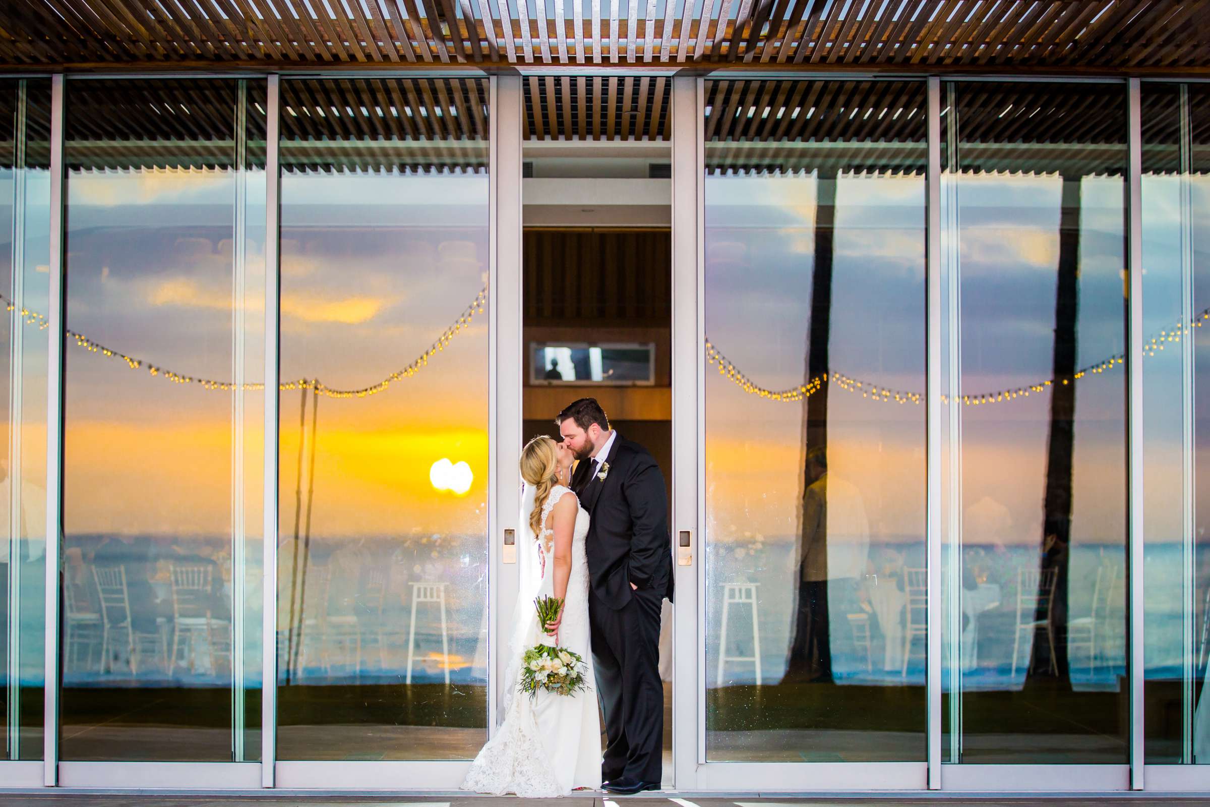 Sunset at Scripps Seaside Forum Wedding, Crista and Sean Wedding Photo #210799 by True Photography