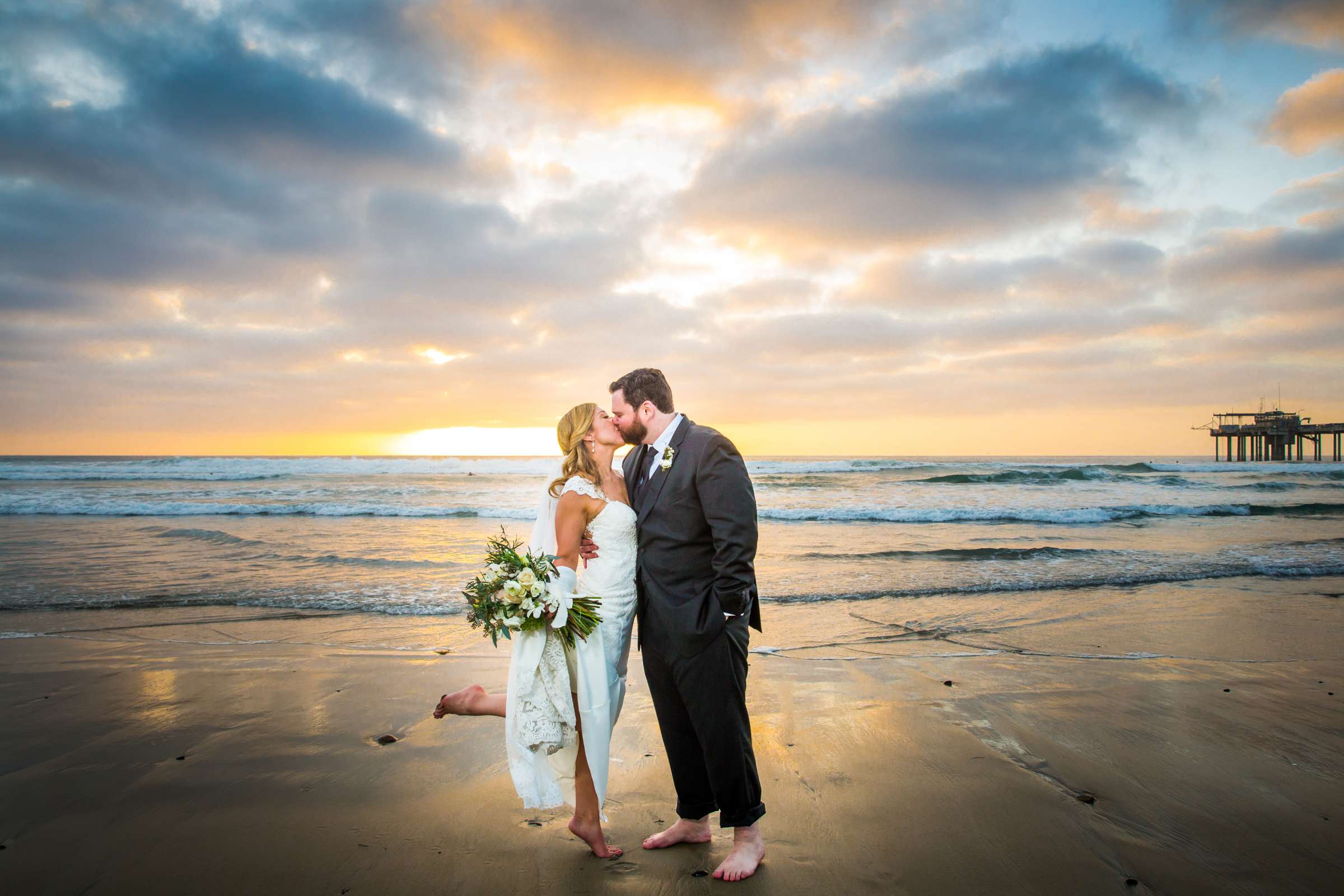 Sunset at Scripps Seaside Forum Wedding, Crista and Sean Wedding Photo #210803 by True Photography