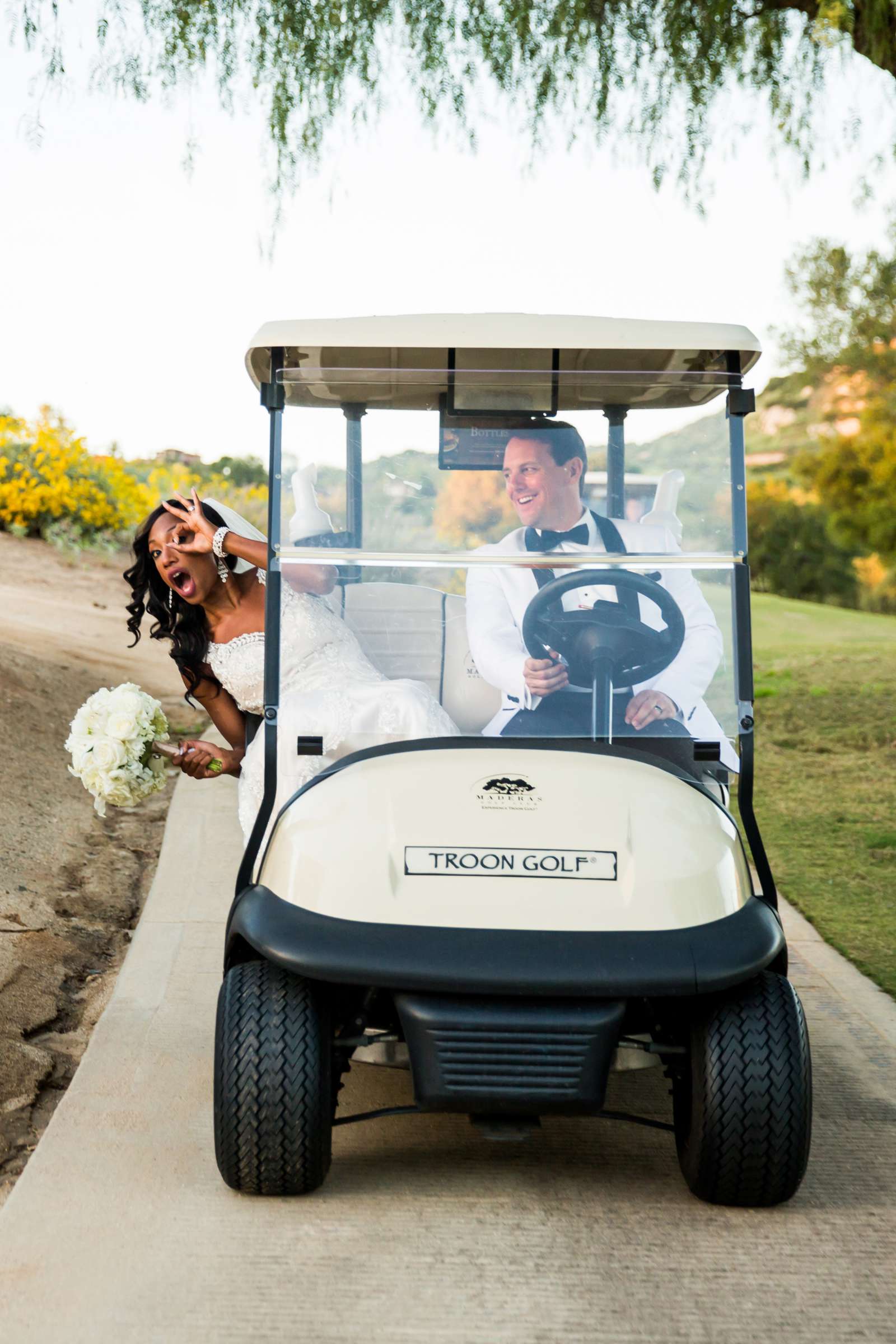 Golf Course at Maderas Golf Club Wedding coordinated by Create Events, Chtoya and Michael Wedding Photo #5 by True Photography