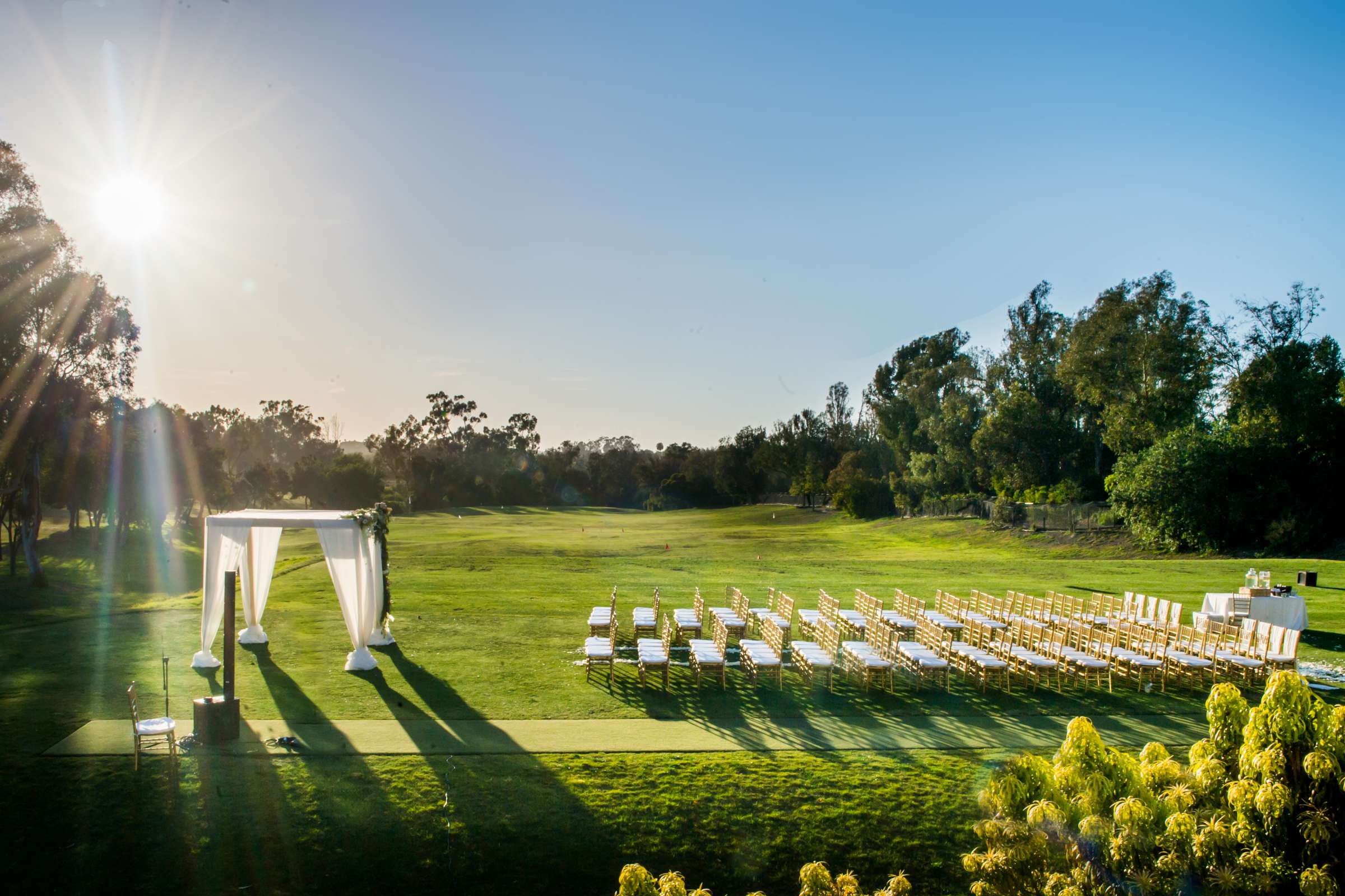Ceremony at Rancho Santa Fe Golf Club Wedding coordinated by Monarch Weddings, Carolynn and Jon Wedding Photo #95 by True Photography