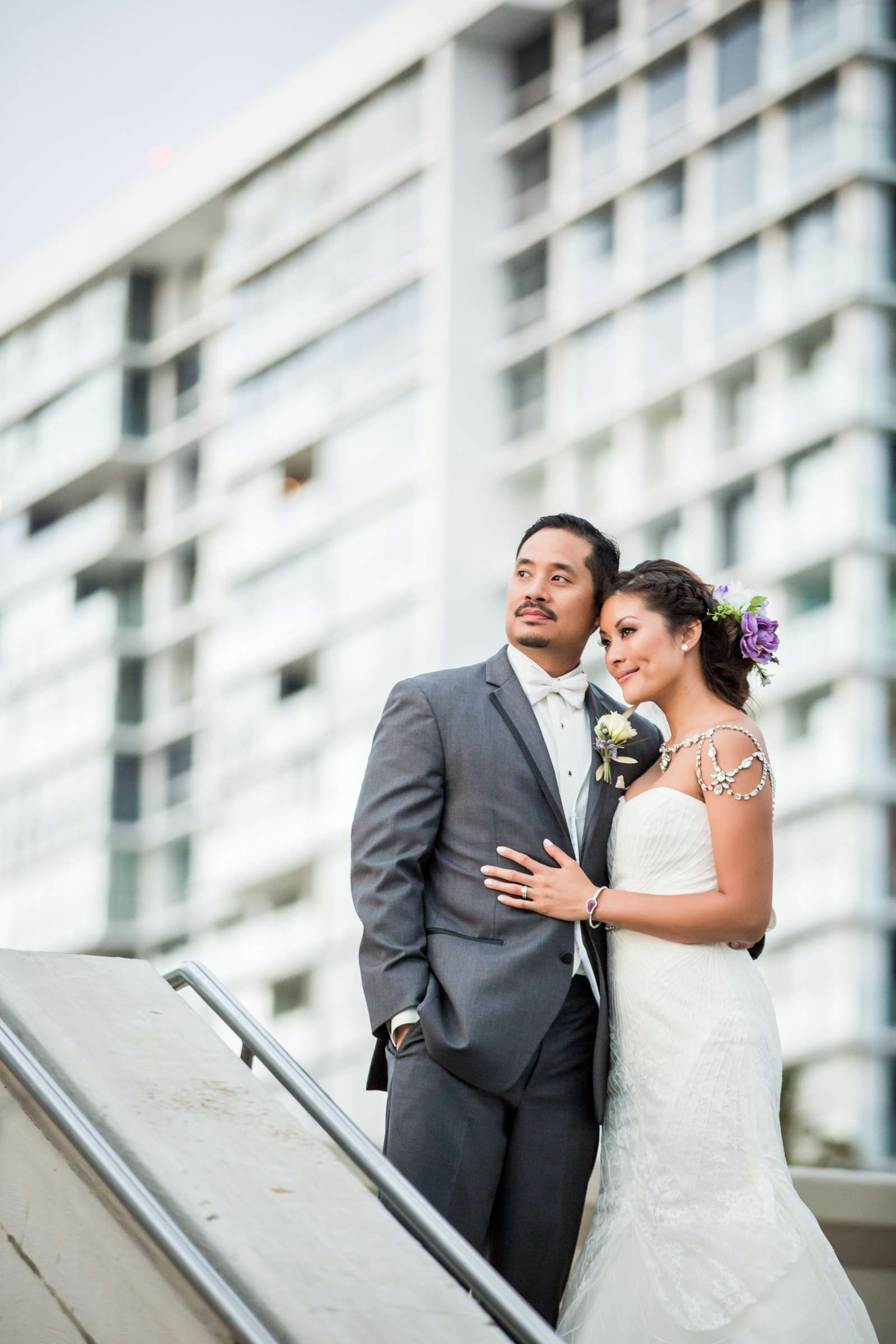 Bride and Groom at Coronado Community Center Wedding coordinated by Serendipity Events, Carmellee and Alvin Wedding Photo #213427 by True Photography