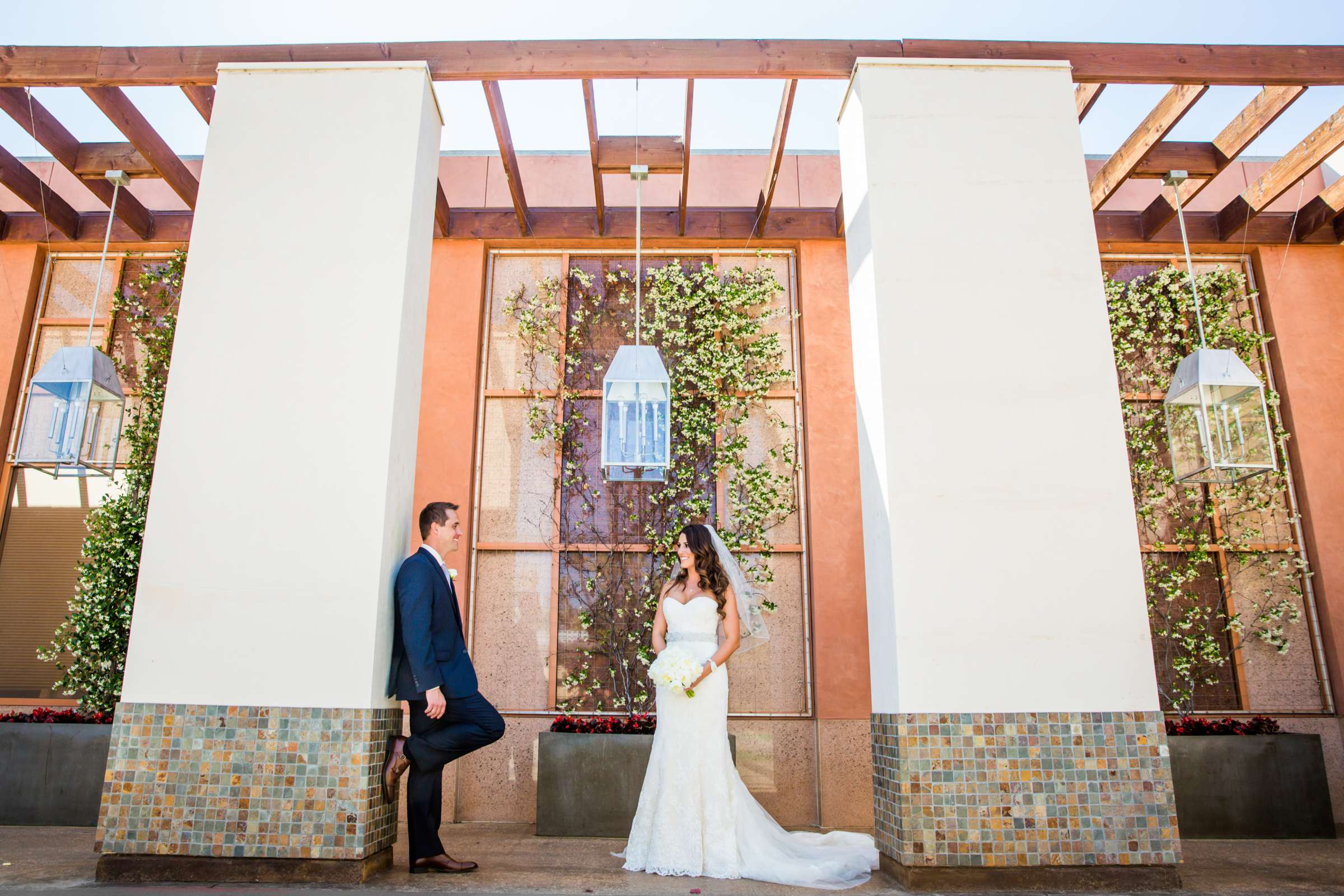 Stylized Portrait at Scripps Seaside Forum Wedding coordinated by Luxe Special Events, Angela and Kyle Wedding Photo #3 by True Photography