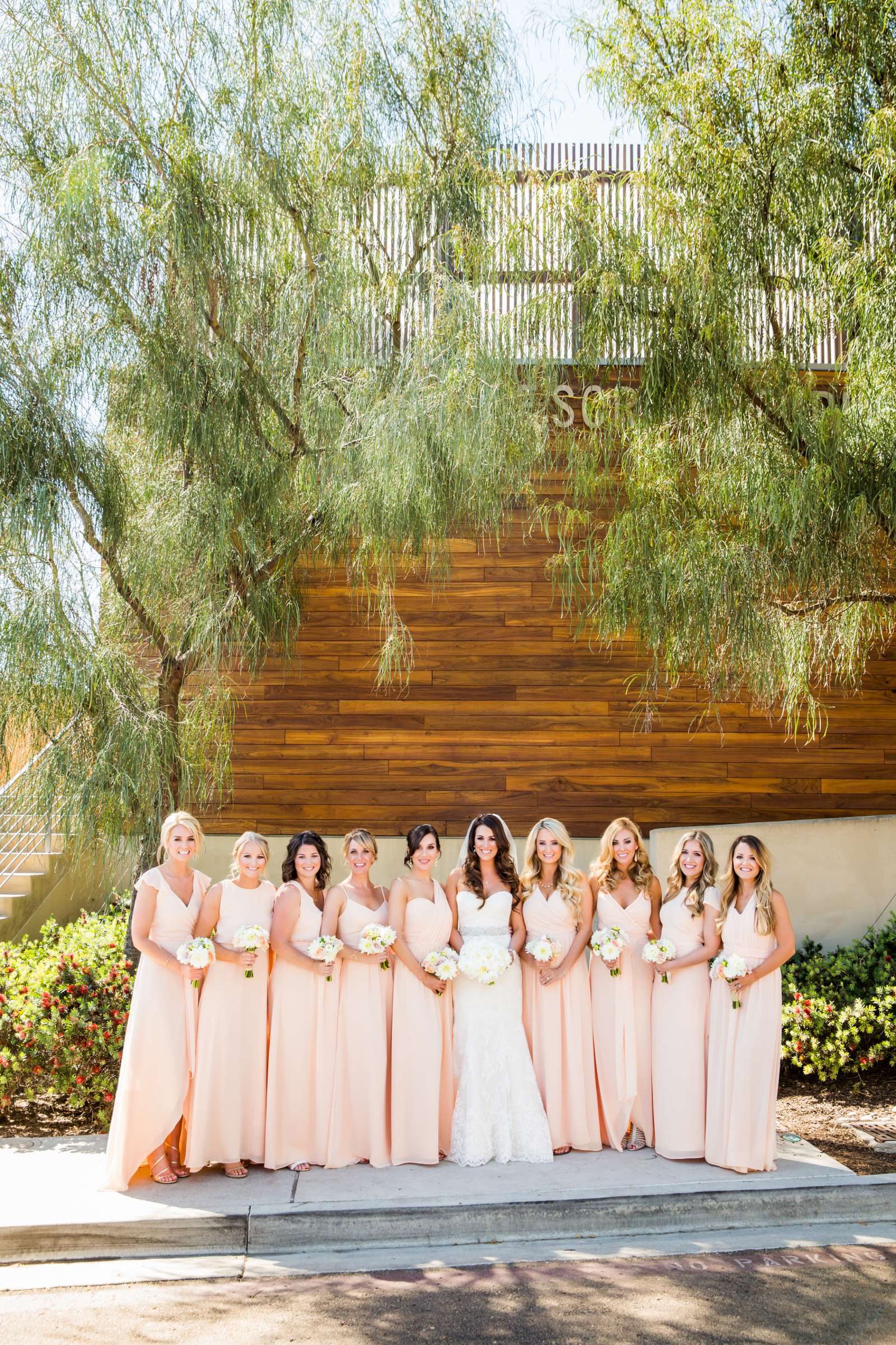 Bridesmaids at Scripps Seaside Forum Wedding coordinated by Luxe Special Events, Angela and Kyle Wedding Photo #55 by True Photography
