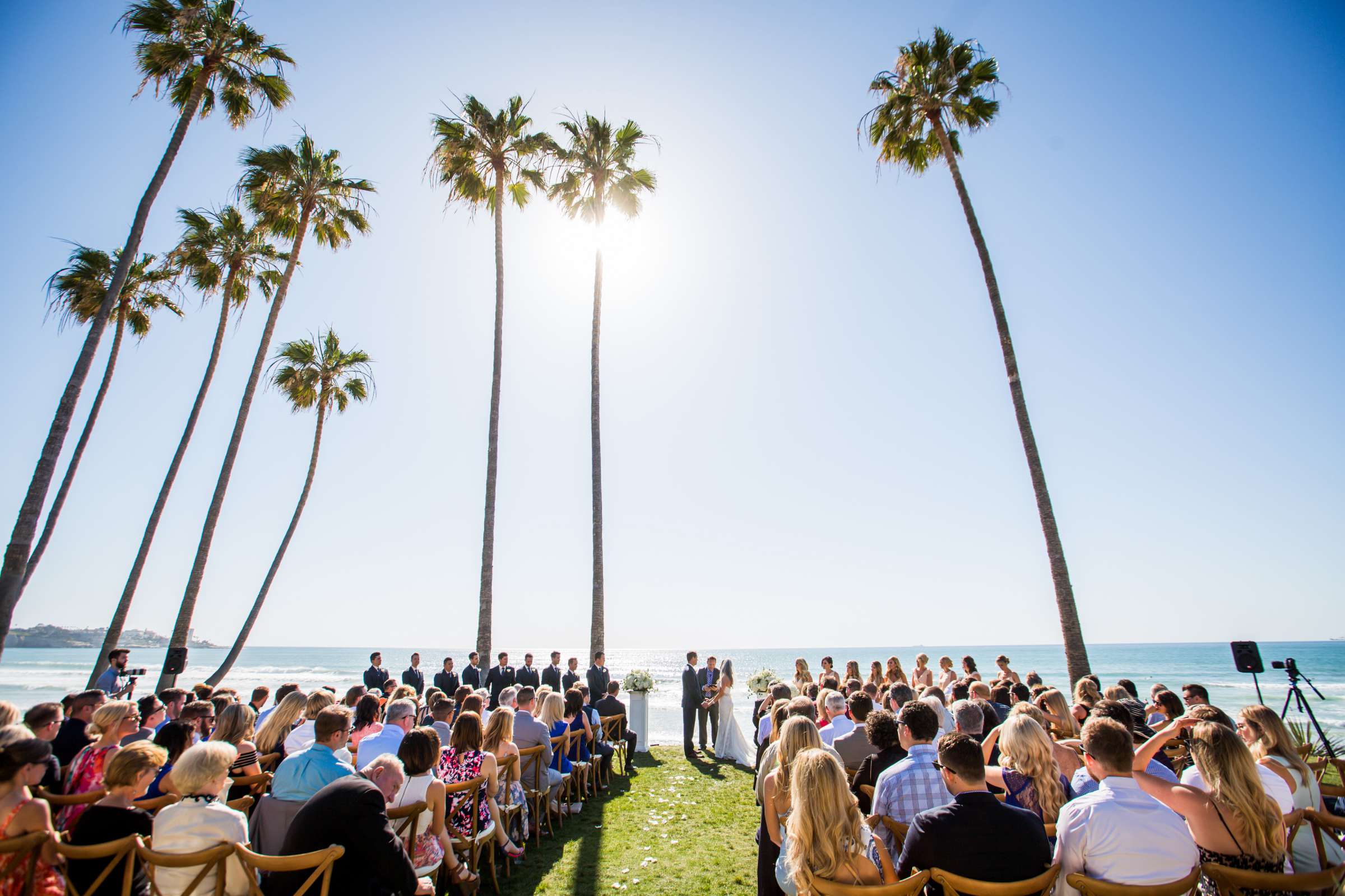 Ceremony at Scripps Seaside Forum Wedding coordinated by Luxe Special Events, Angela and Kyle Wedding Photo #70 by True Photography