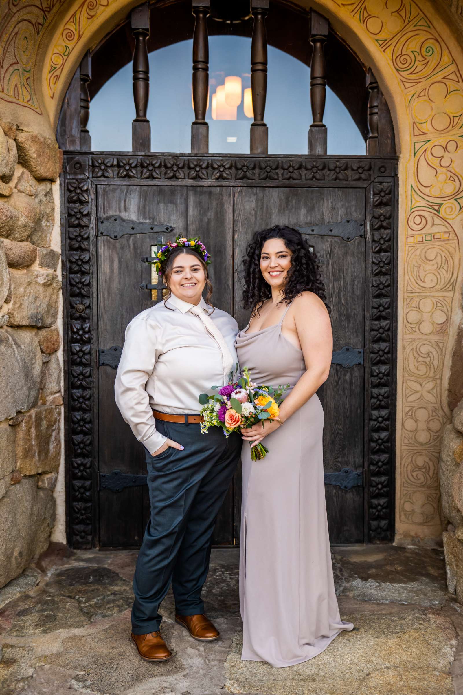 Mt Woodson Castle Wedding coordinated by Personal Touch Dining, Courtney and Aly Wedding Photo #46 by True Photography
