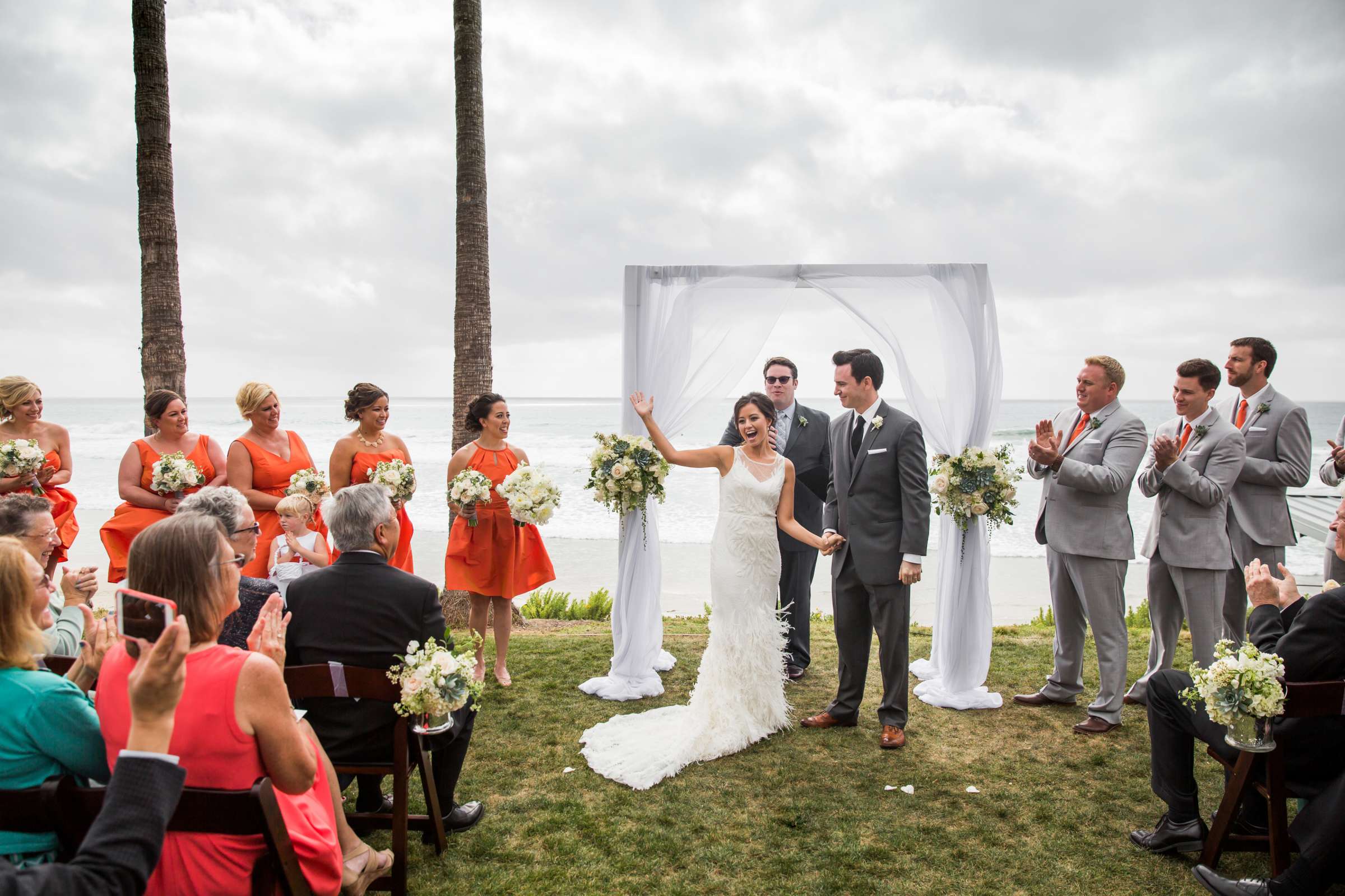 Scripps Seaside Forum Wedding coordinated by First Comes Love Weddings & Events, Katy and Adam Wedding Photo #59 by True Photography