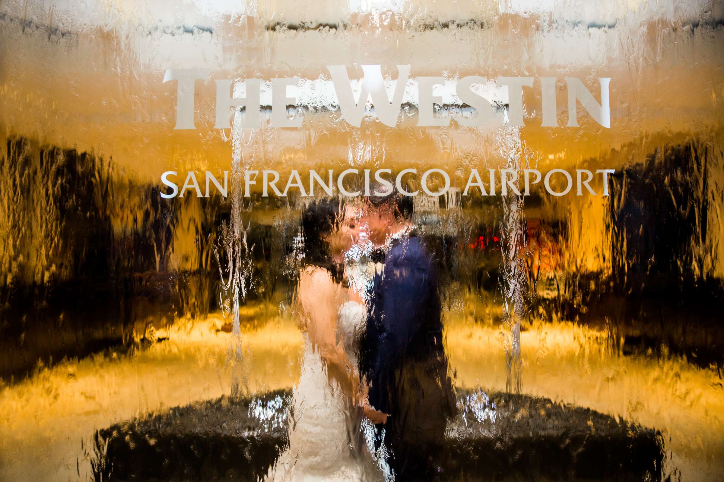 Bride and Groom, Artsy moment at The Westin San Francisco Airport Wedding coordinated by Dreams on a Dime Events & Weddings, Katrina and Christopher Wedding Photo #3 by True Photography