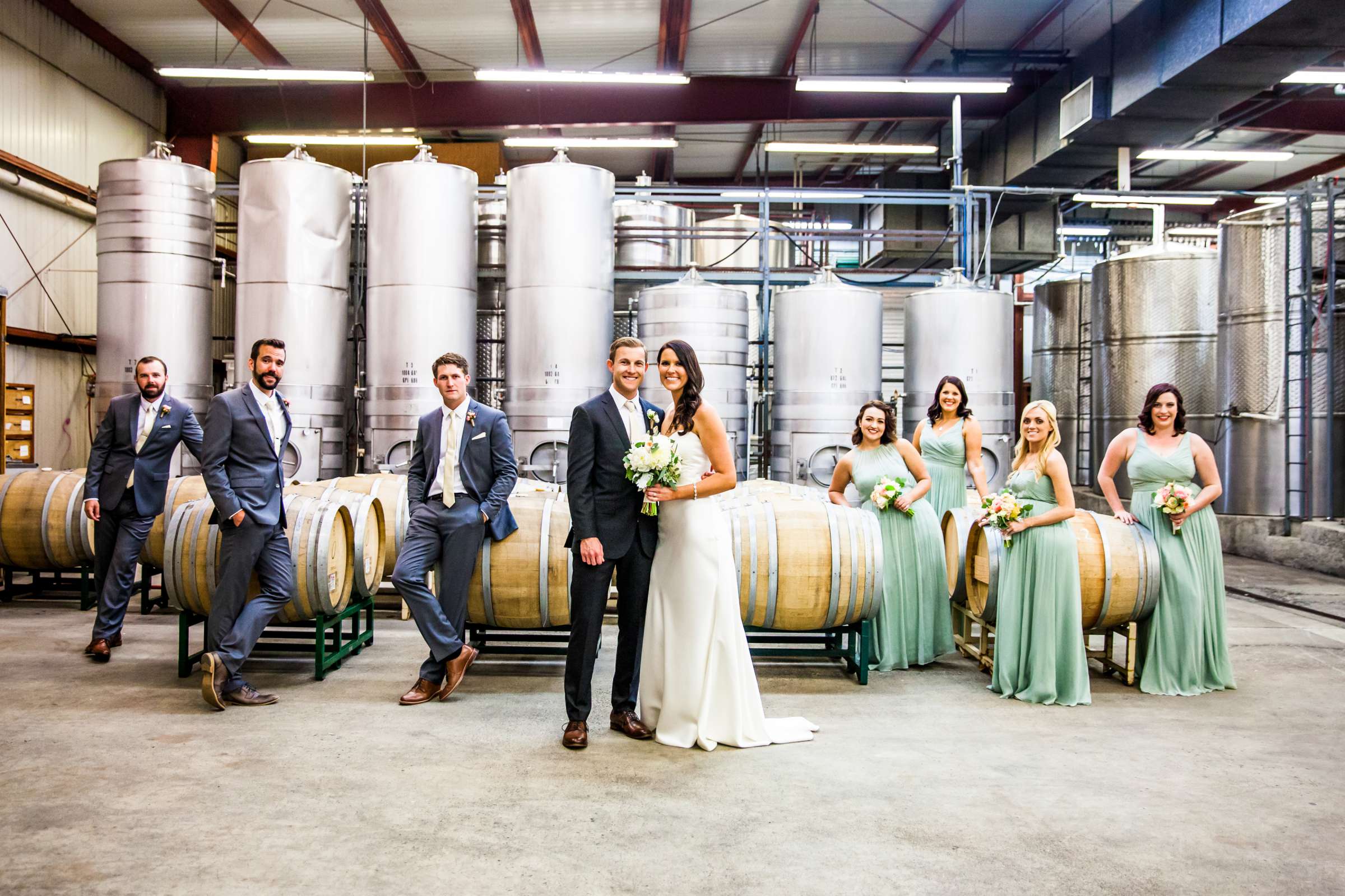 Winery, Rustic photo, Bridal Party at Orfila Vineyards Wedding, Brittany and Matt Wedding Photo #14 by True Photography