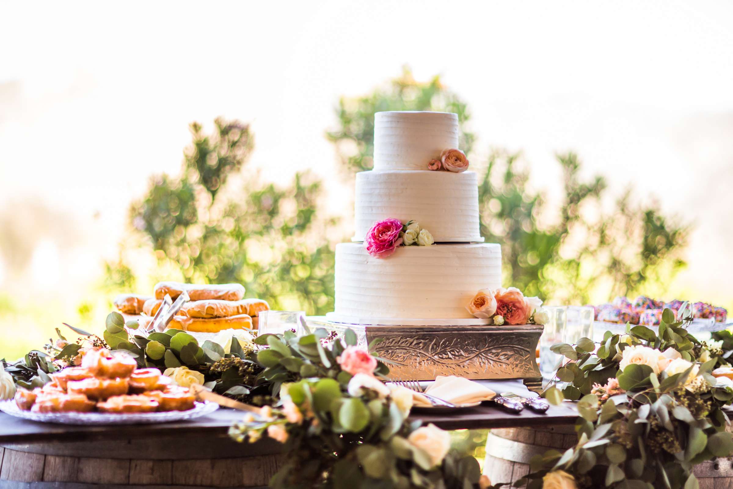 Dessert Table, Rustic photo, Cake at Orfila Vineyards Wedding, Brittany and Matt Wedding Photo #91 by True Photography