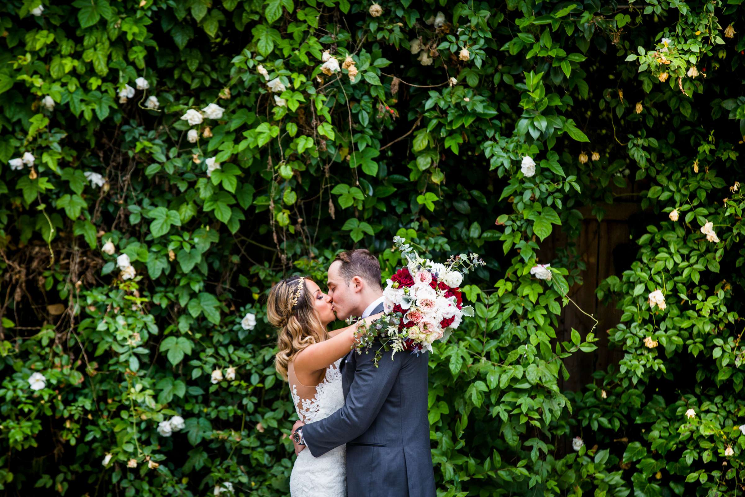 Garden, Bride and Groom at Twin Oaks House & Gardens Wedding Estate Wedding, Tiarah and Anthony Wedding Photo #2 by True Photography