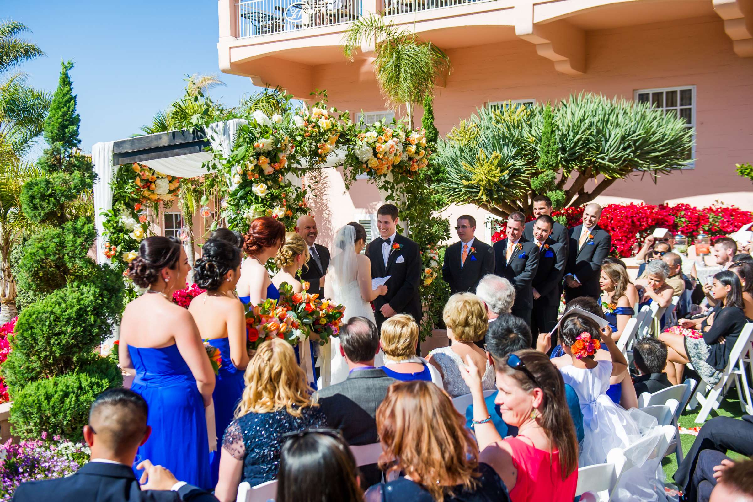 La Valencia Wedding coordinated by Crown Weddings, Autumn and Steven Wedding Photo #222954 by True Photography