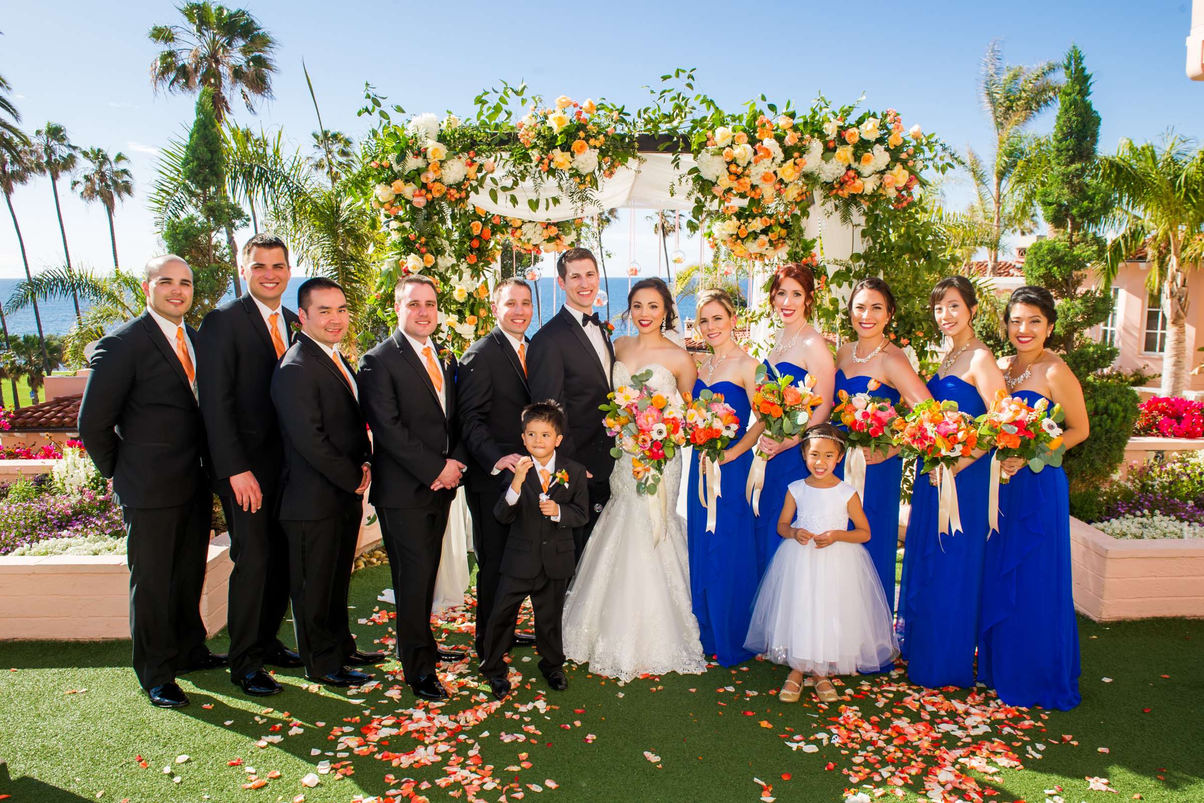 La Valencia Wedding coordinated by Crown Weddings, Autumn and Steven Wedding Photo #222964 by True Photography