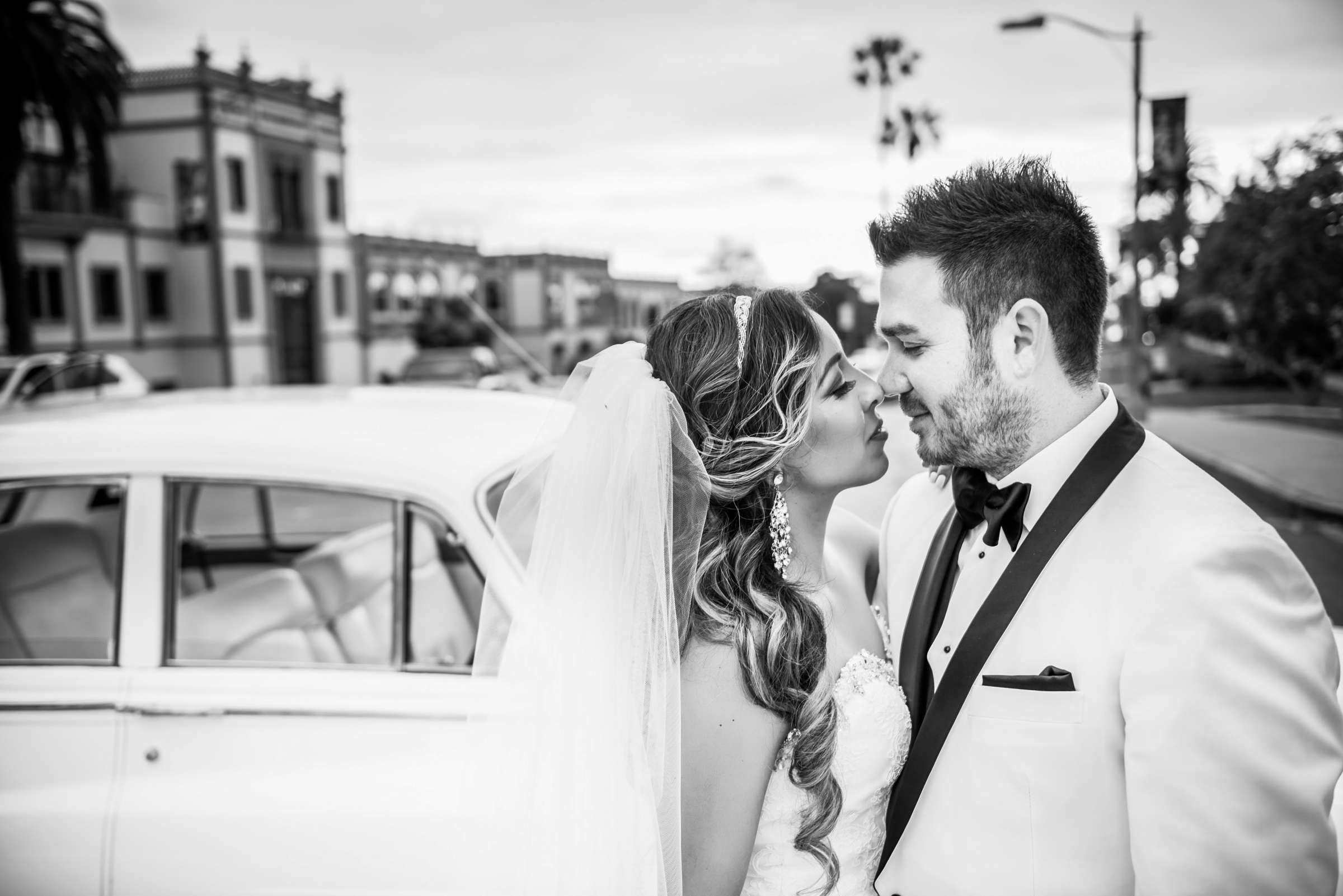 Classical moment, Black and White photo at Marina Village Conference Center Wedding, Maritza and Kevin Wedding Photo #224151 by True Photography