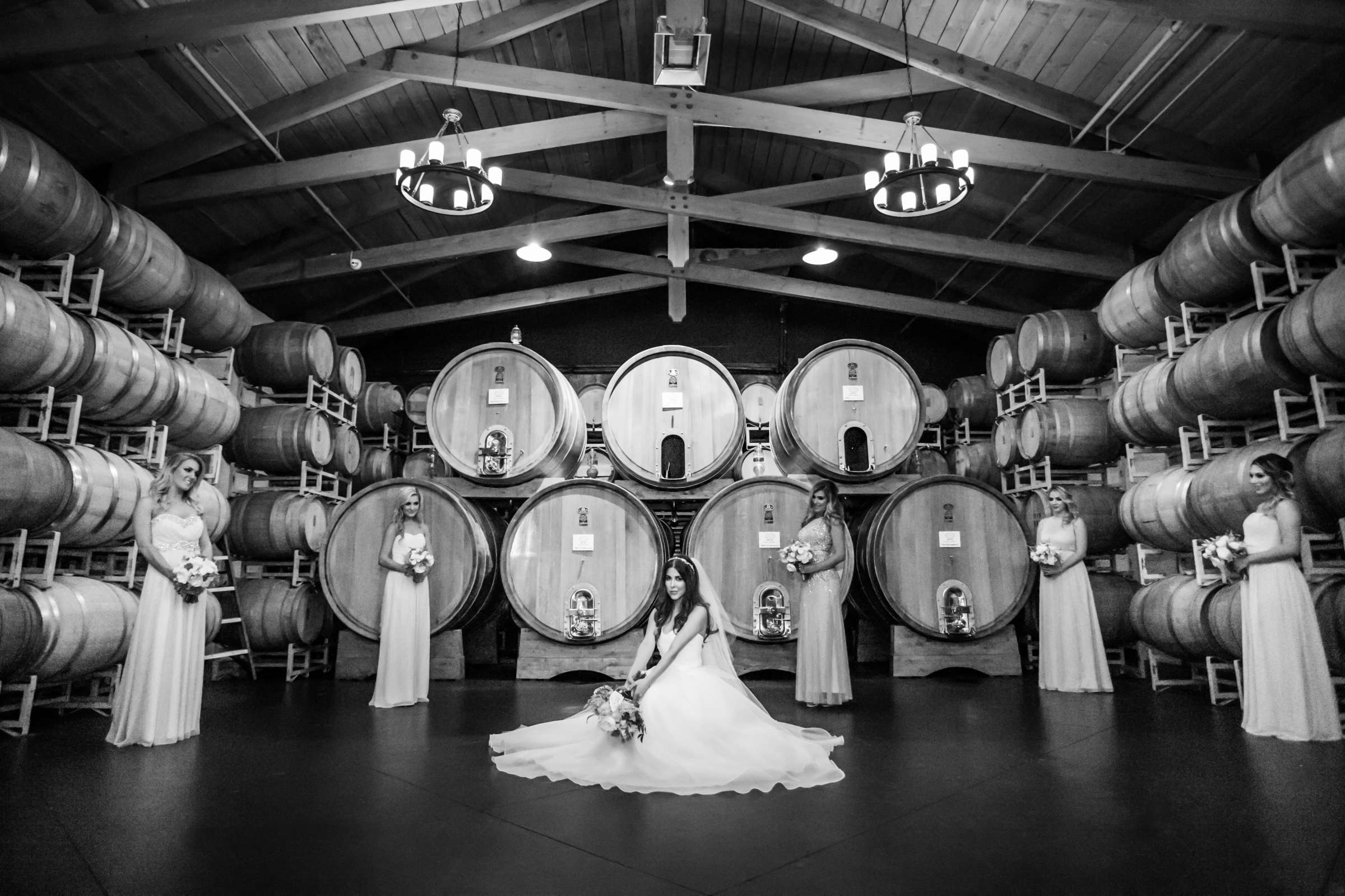 Ponte Estate Winery Wedding coordinated by Seven Stems Floral Design & Events, Jennifer and Justin Wedding Photo #50 by True Photography