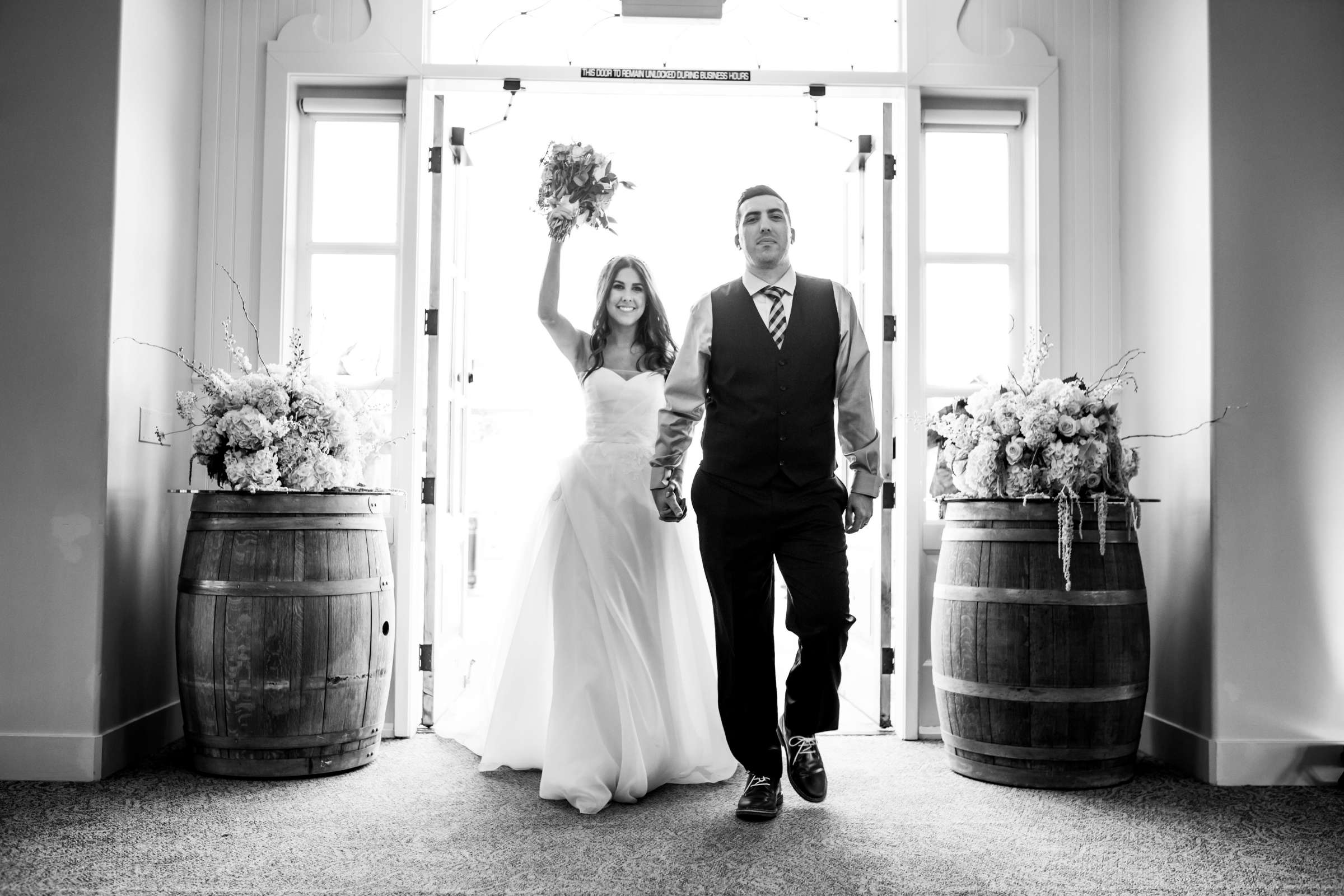 Ponte Estate Winery Wedding coordinated by Seven Stems Floral Design & Events, Jennifer and Justin Wedding Photo #97 by True Photography