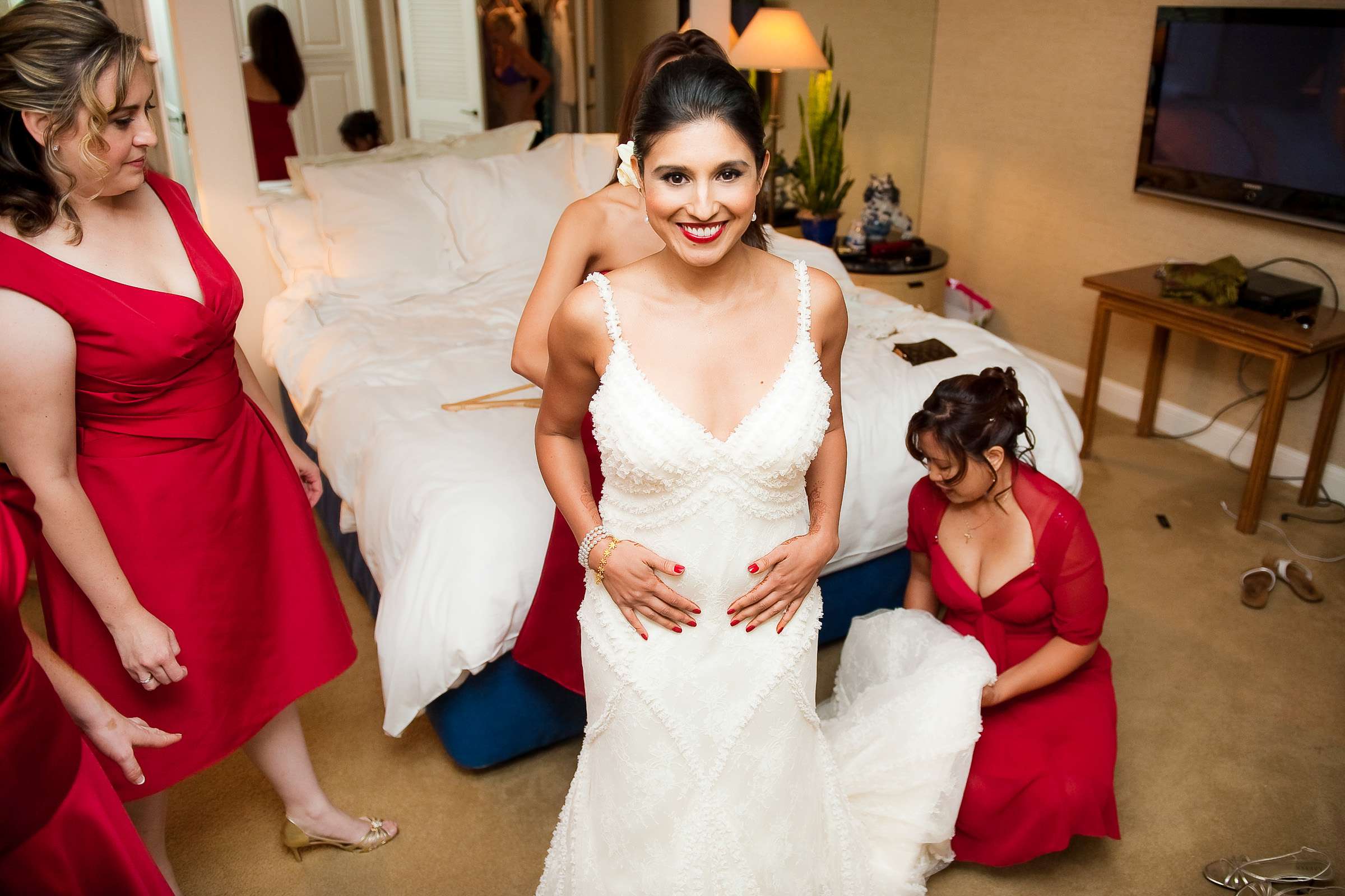 La Valencia Wedding coordinated by Crown Weddings, Naveen and Bill Wedding Photo #225269 by True Photography