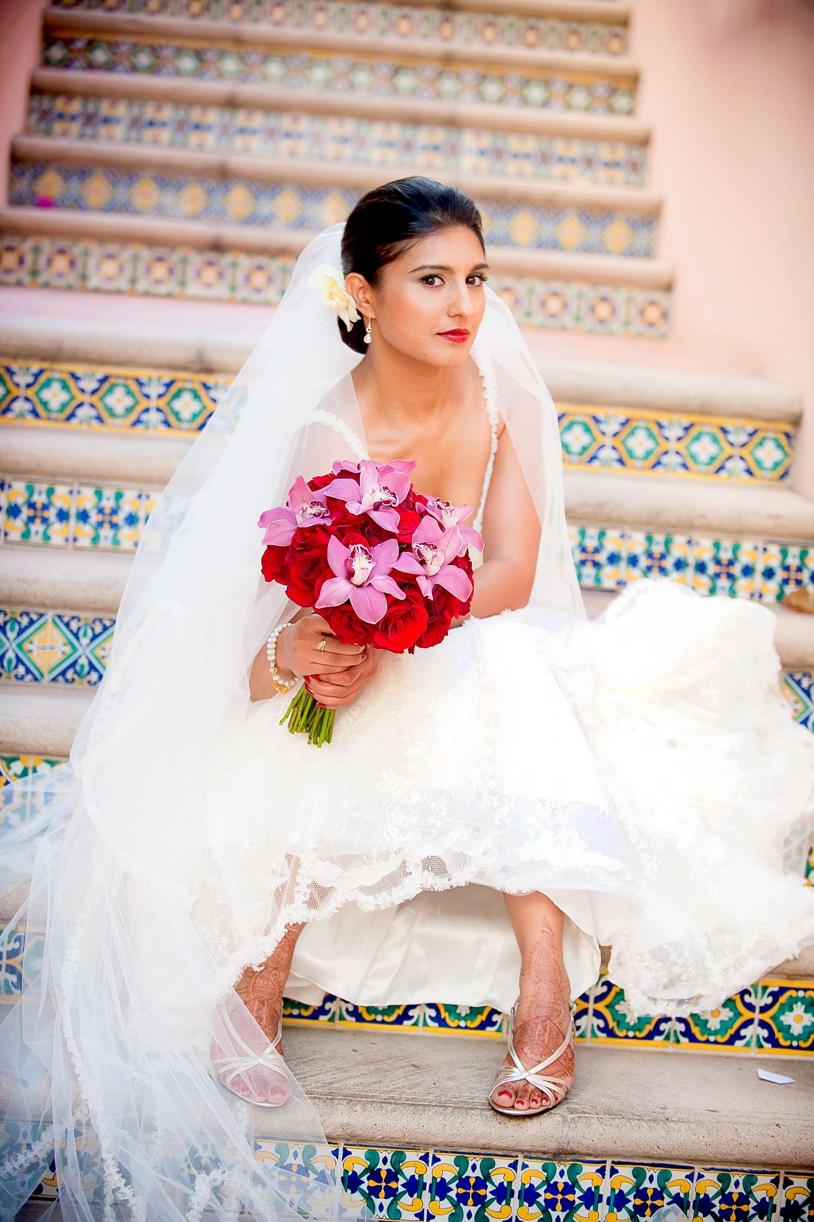 La Valencia Wedding coordinated by Crown Weddings, Naveen and Bill Wedding Photo #225274 by True Photography
