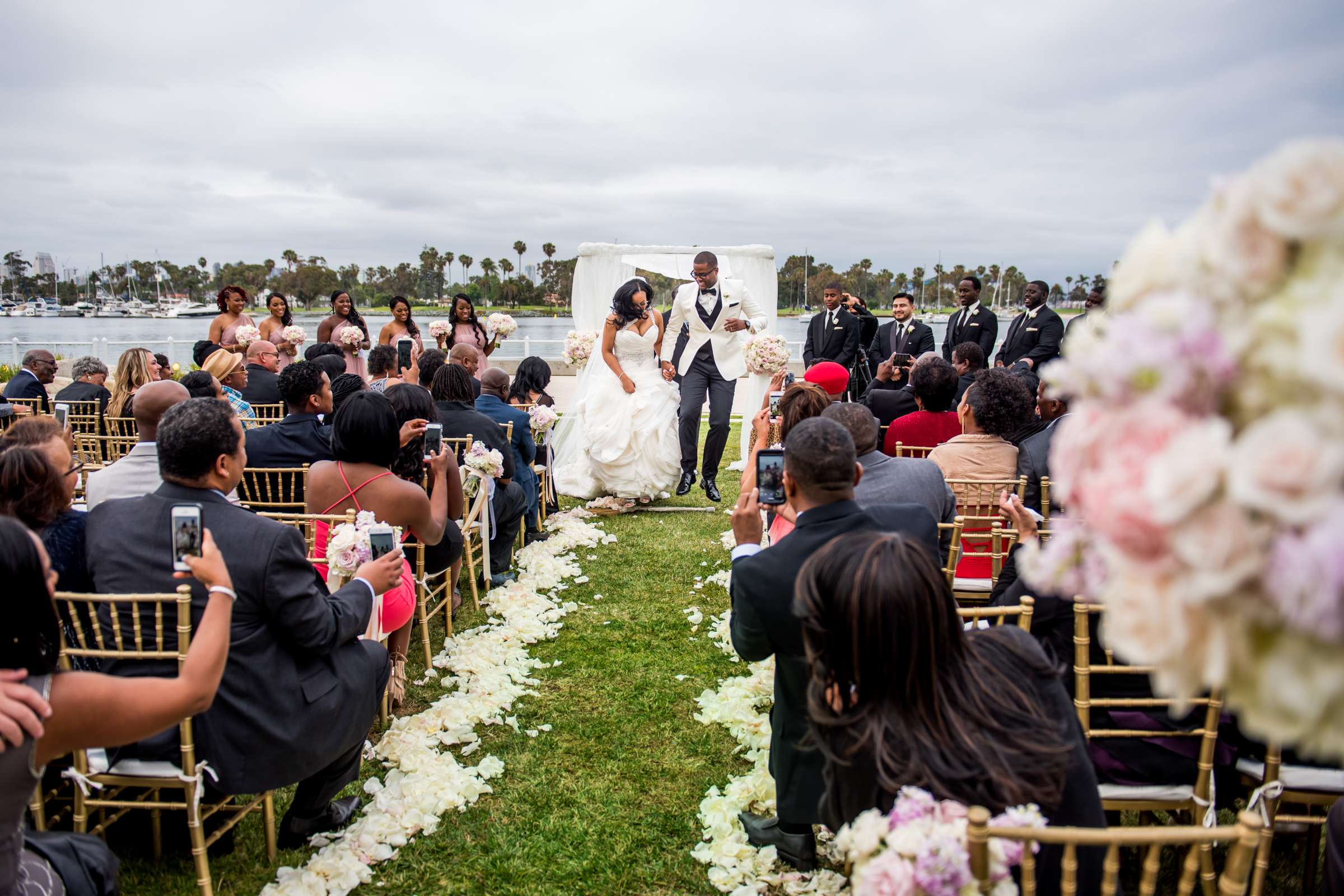 Coronado Community Center Wedding coordinated by First Comes Love Weddings & Events, Nikia and Charles Wedding Photo #226192 by True Photography