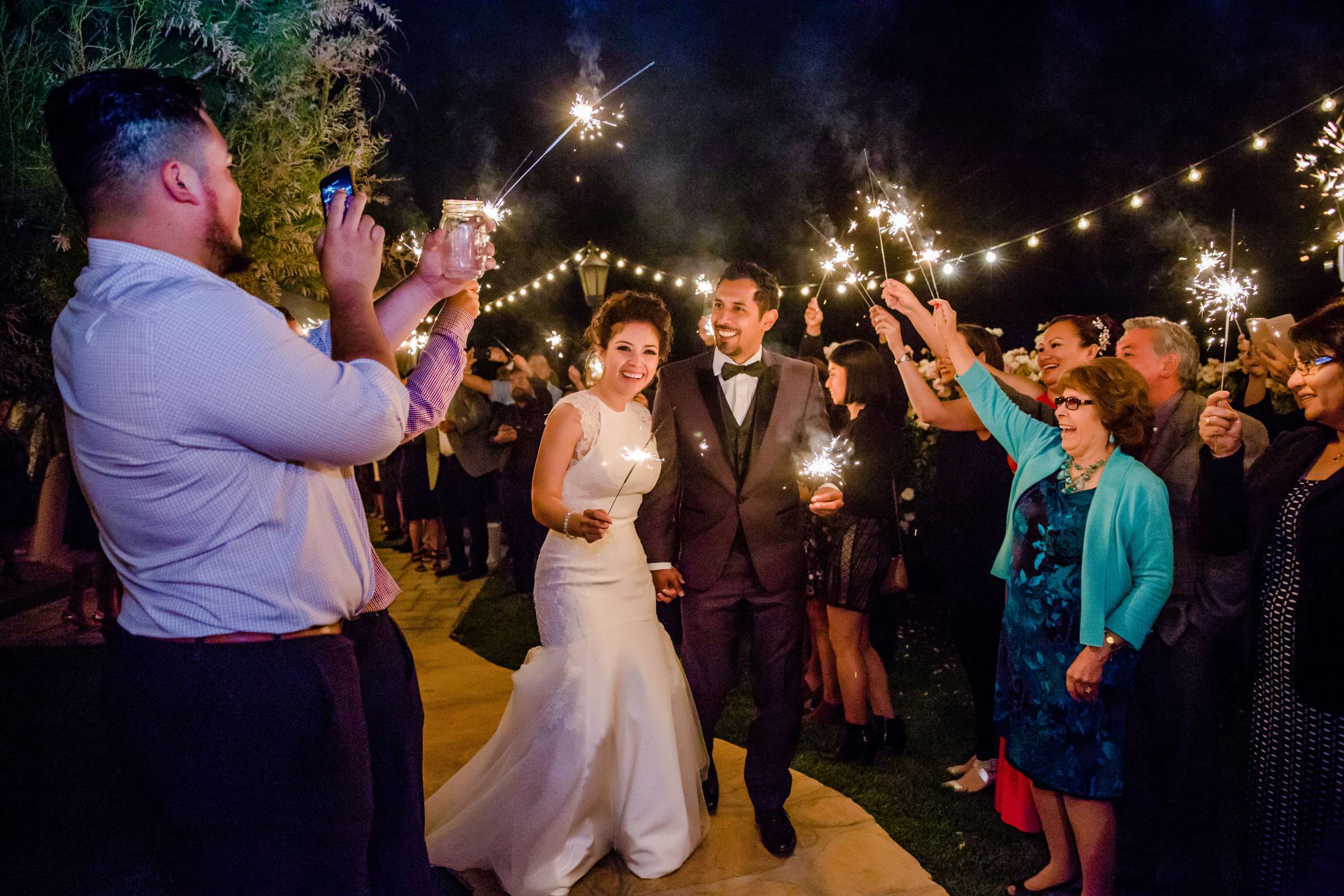 Sparklers, Reception at Serendipity Garden Weddings Wedding, Ruth and Freddie Wedding Photo #4 by True Photography