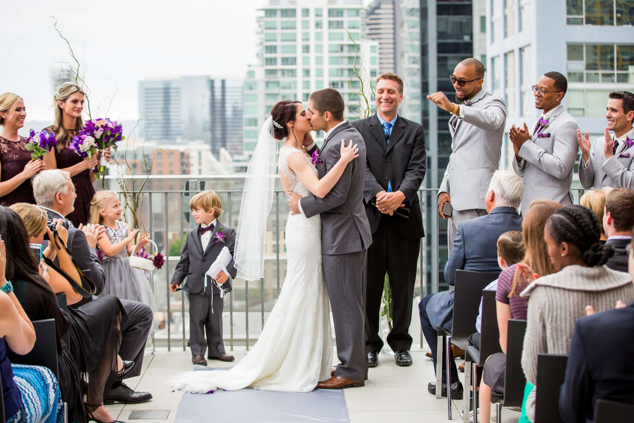 San Diego Central Library Wedding, Ashley and Mark Wedding Photo #63 by True Photography