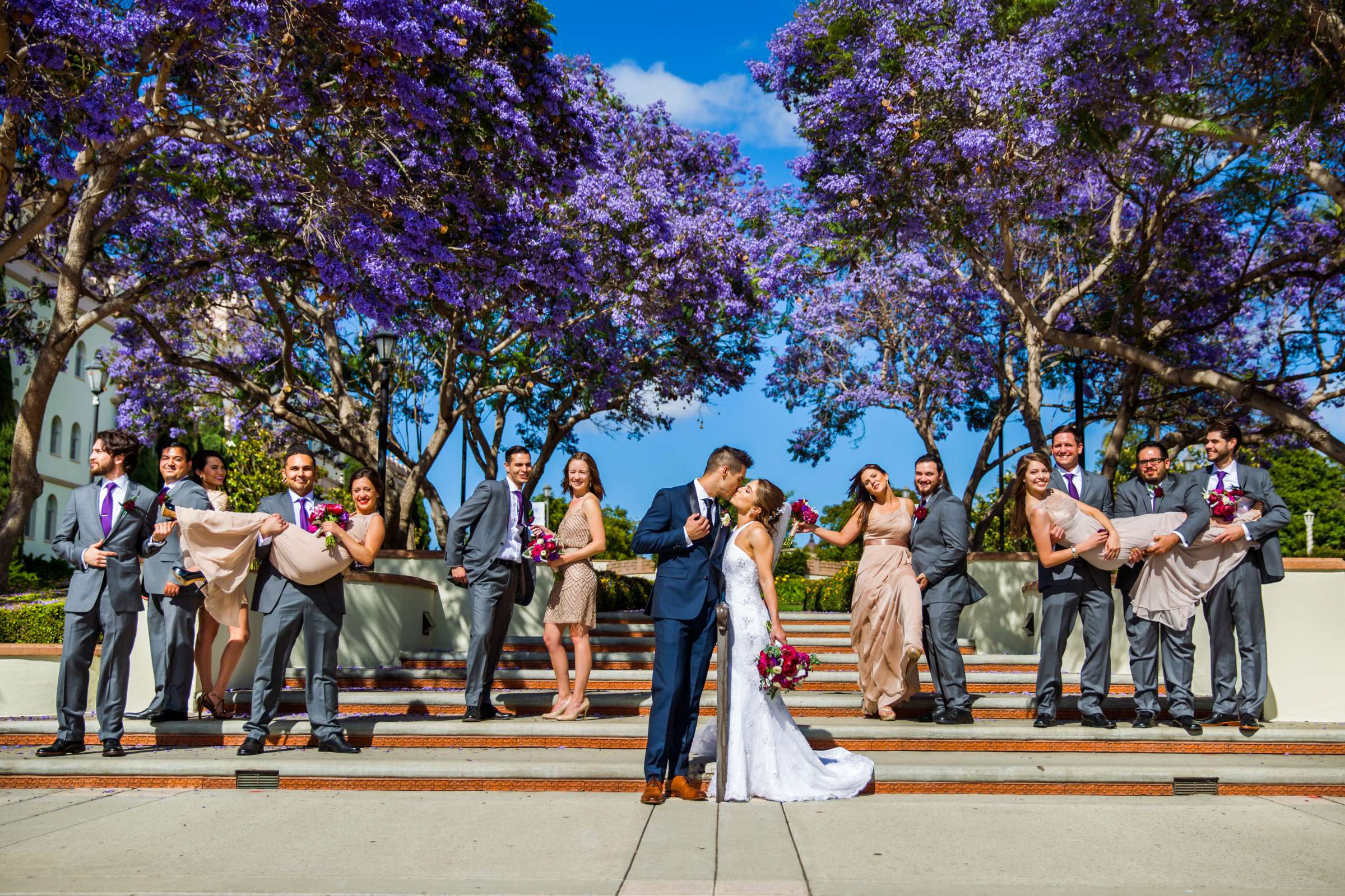 San Diego Central Library Wedding coordinated by Creative Affairs Inc, Alexandria and Daniel Wedding Photo #81 by True Photography