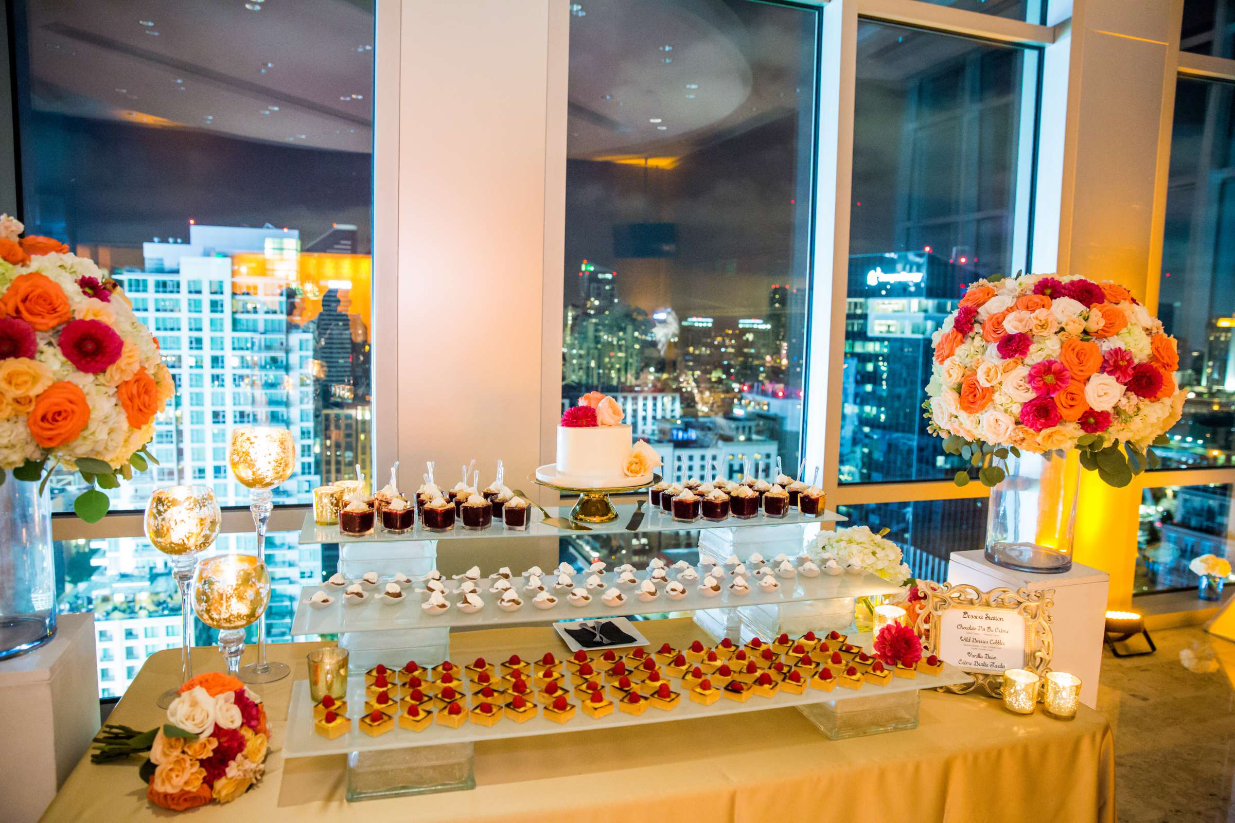 Dessert Table at The Ultimate Skybox Wedding coordinated by Bliss Events, Nora and Peter Wedding Photo #157 by True Photography