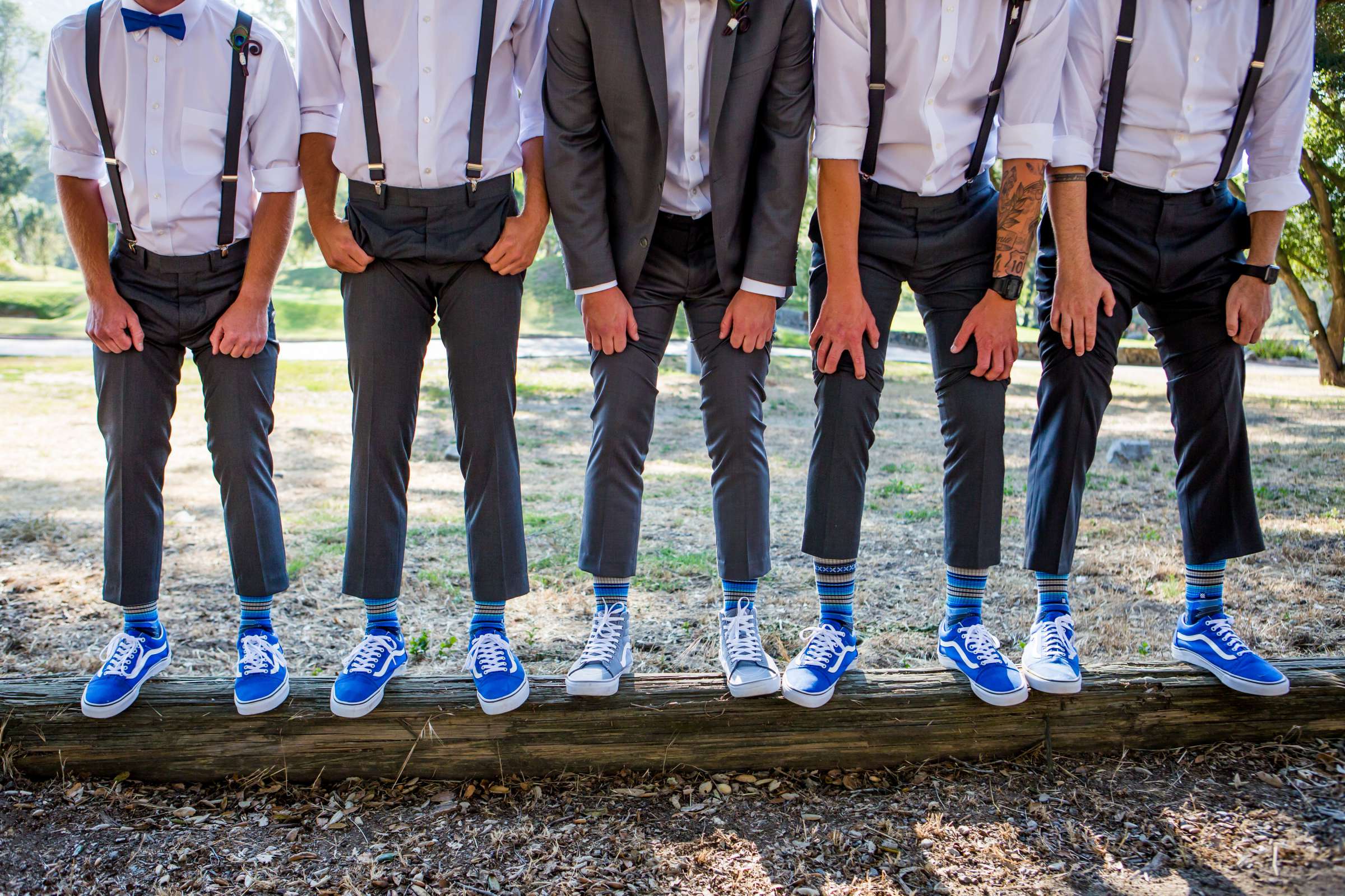 Blue colors, Shoes, Groomsmen at Mt Woodson Castle Wedding coordinated by Personal Touch Dining, Faye and Colin Wedding Photo #230161 by True Photography