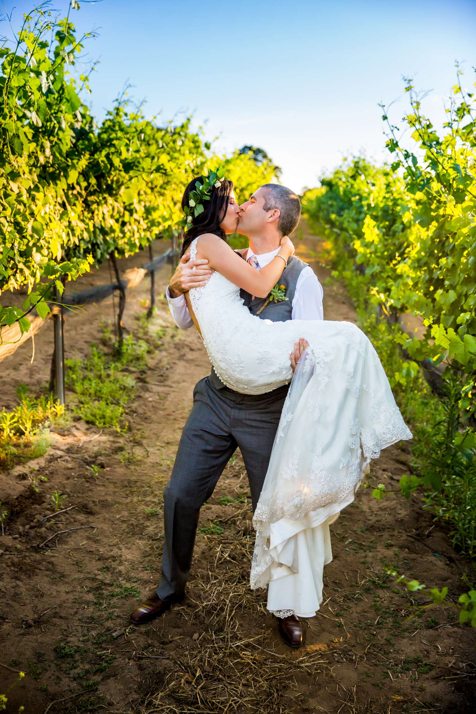 Winery, Romantic moment, Bride and Groom at Wedding, Samira and Thomas Wedding Photo #1 by True Photography