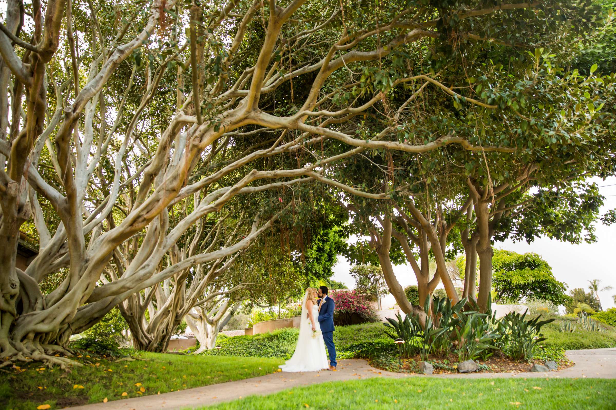 Rancho Valencia Wedding coordinated by Tasteful Tatters, Lacey and Michel Wedding Photo #1 by True Photography