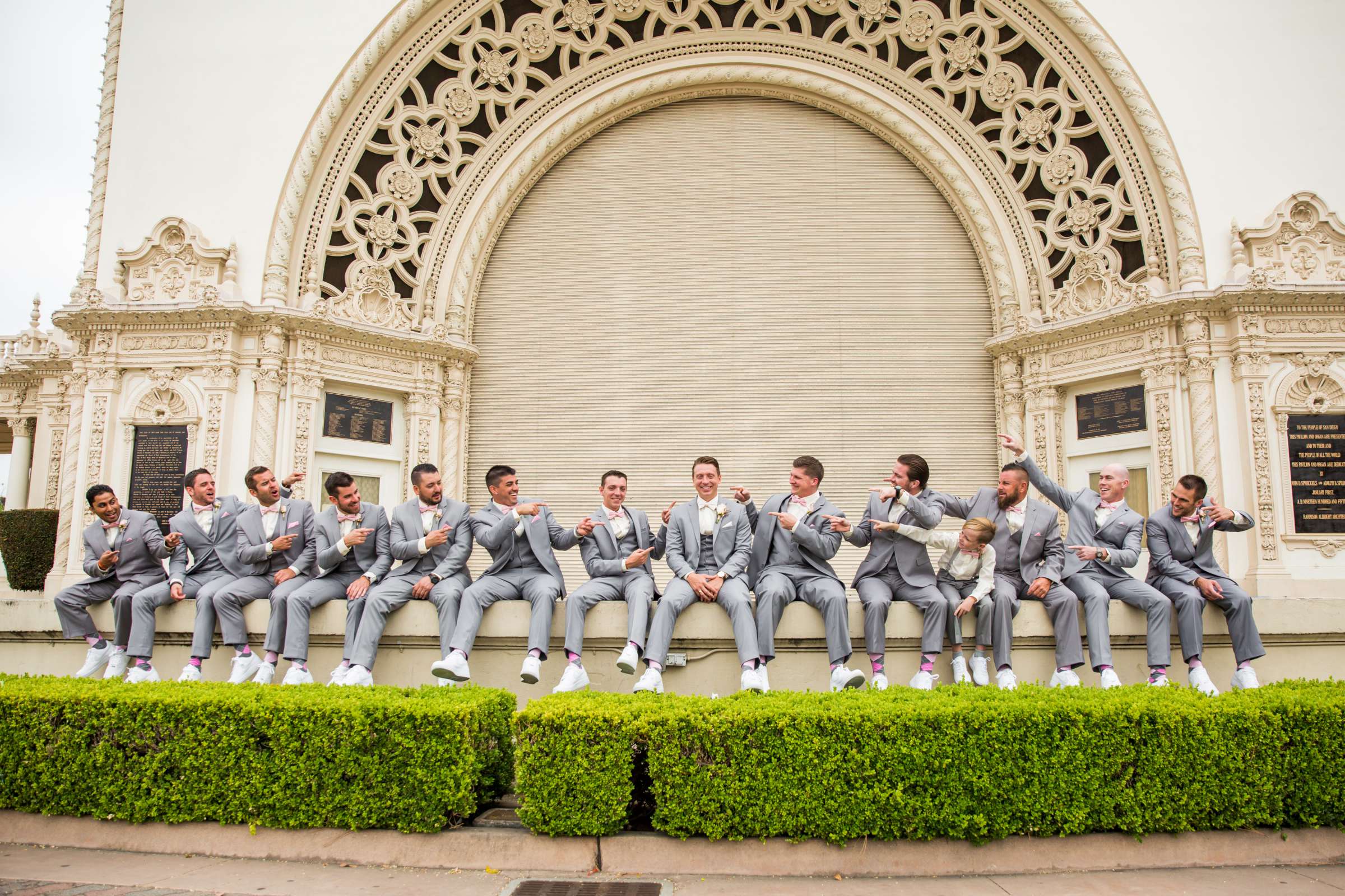 Groomsmen at The Prado Wedding coordinated by Exquisite Designs by DLS, Bri and Gino Wedding Photo #16 by True Photography