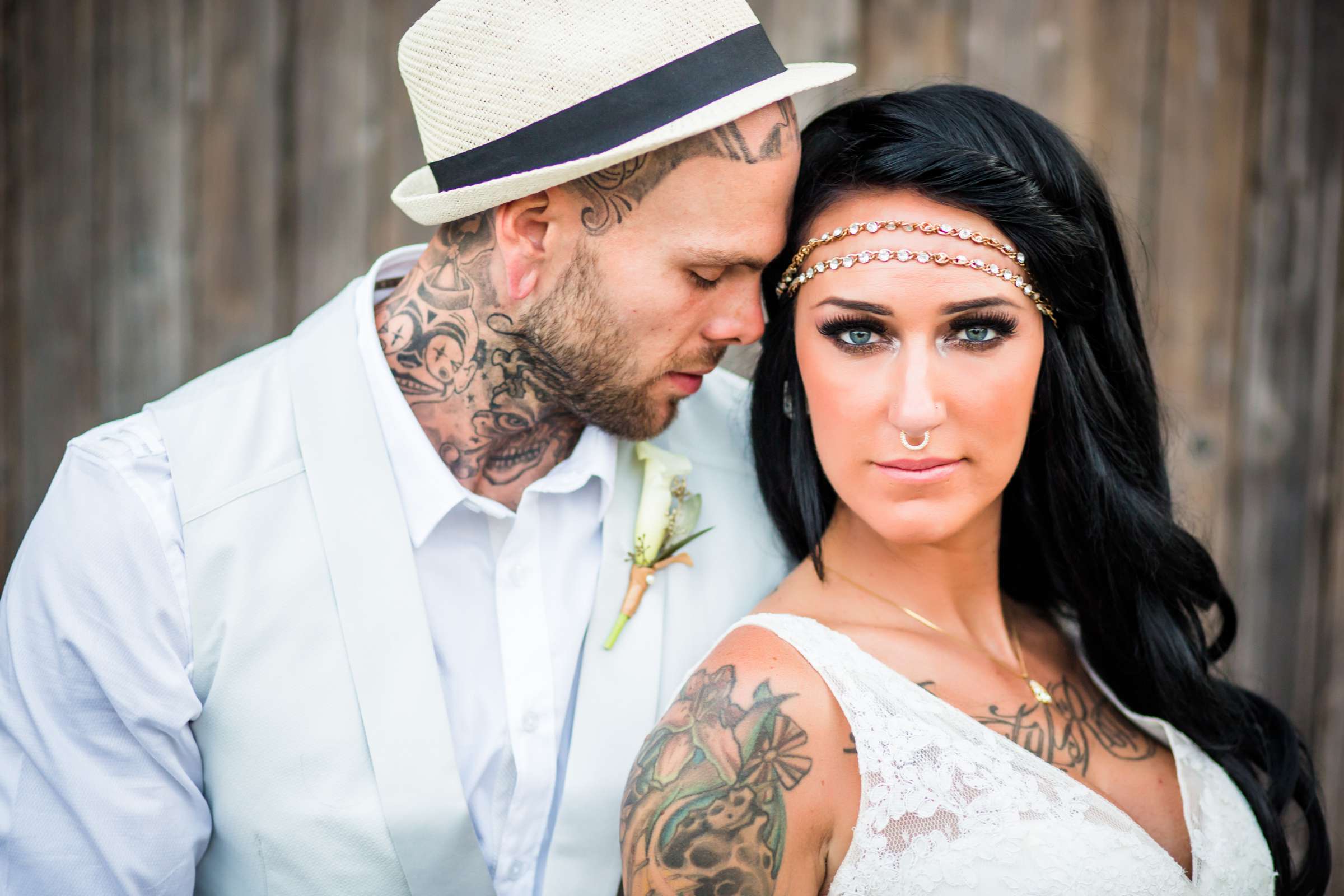 Rocker moment, Bride and Groom at Paradise Point Wedding, Kayla and David Wedding Photo #1 by True Photography