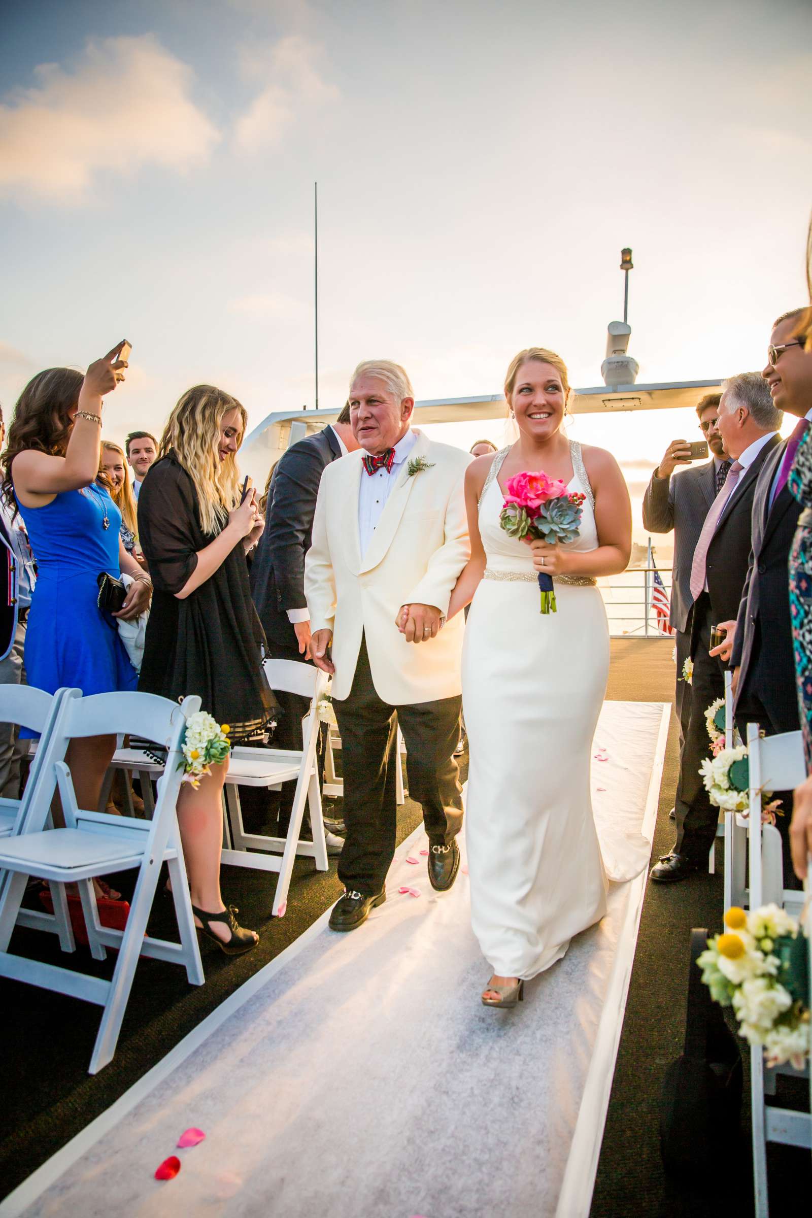 Boat Wedding at Flagship Cruises and Events Wedding coordinated by First Comes Love Weddings & Events, Kathleen and Adam Wedding Photo #70 by True Photography