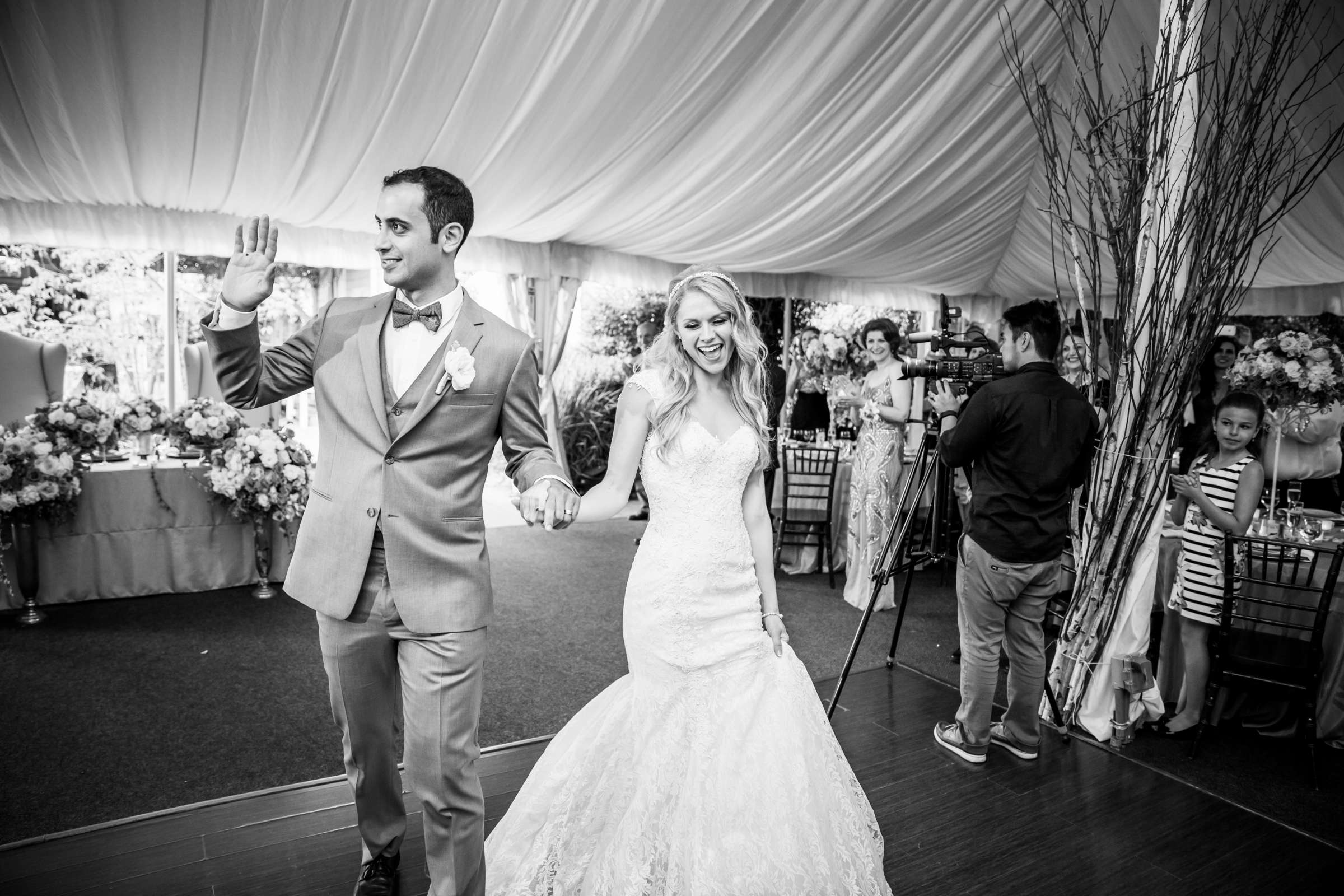 Black and White photo at Twin Oaks House & Gardens Wedding Estate Wedding, Laura Anne and Neema Wedding Photo #236245 by True Photography