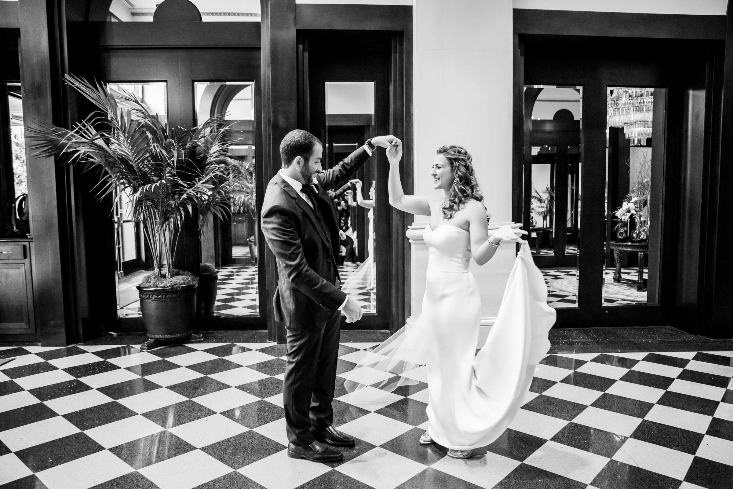 First Look at San Diego Museum of Art Wedding coordinated by First Comes Love Weddings & Events, Ruthie and Larry Wedding Photo #236786 by True Photography