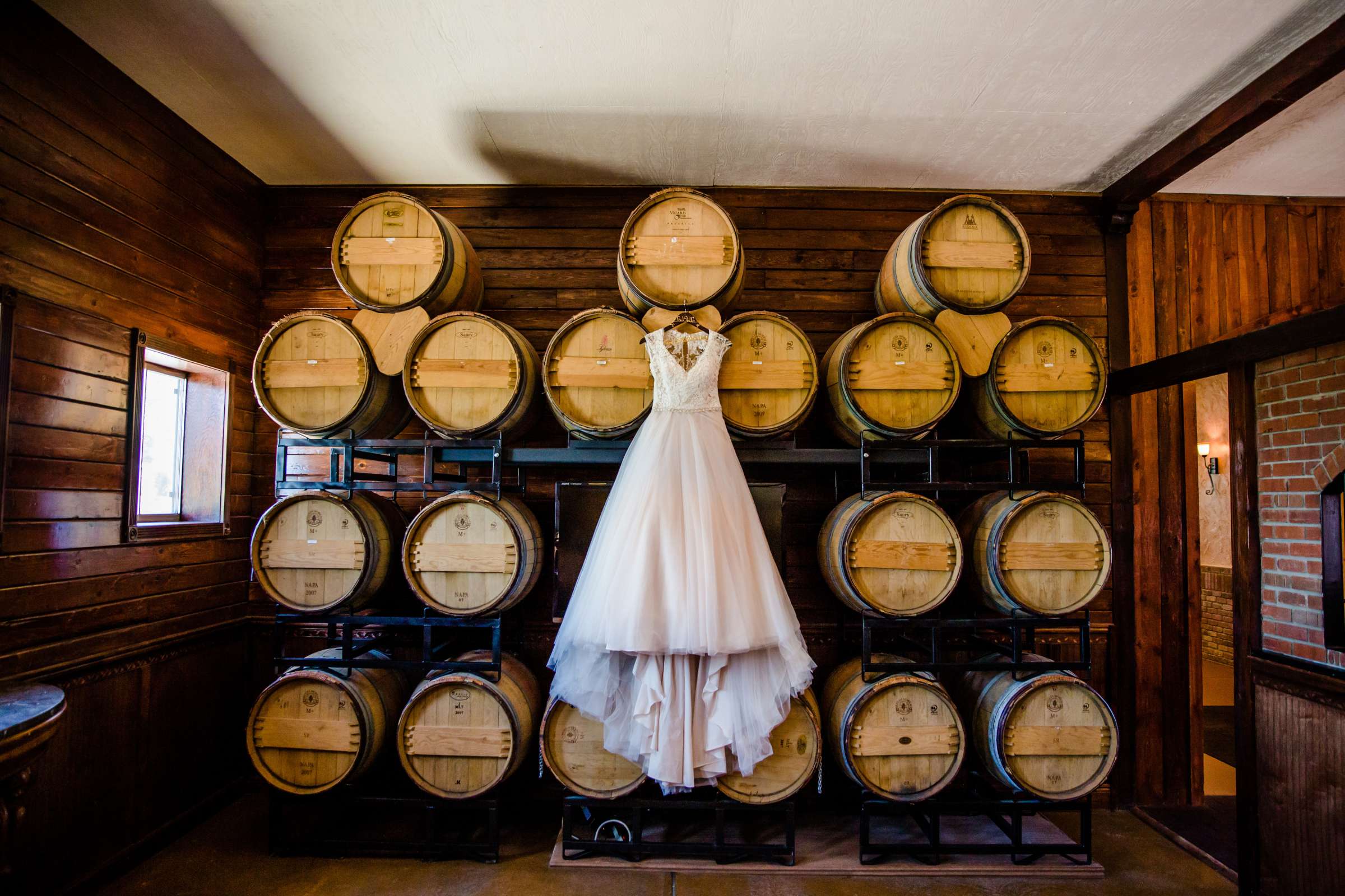 Wedding Dress, Winery at Crooked Willow Farms Wedding coordinated by Yibe Bridal Concierge, Cici and Tim Wedding Photo #237137 by True Photography