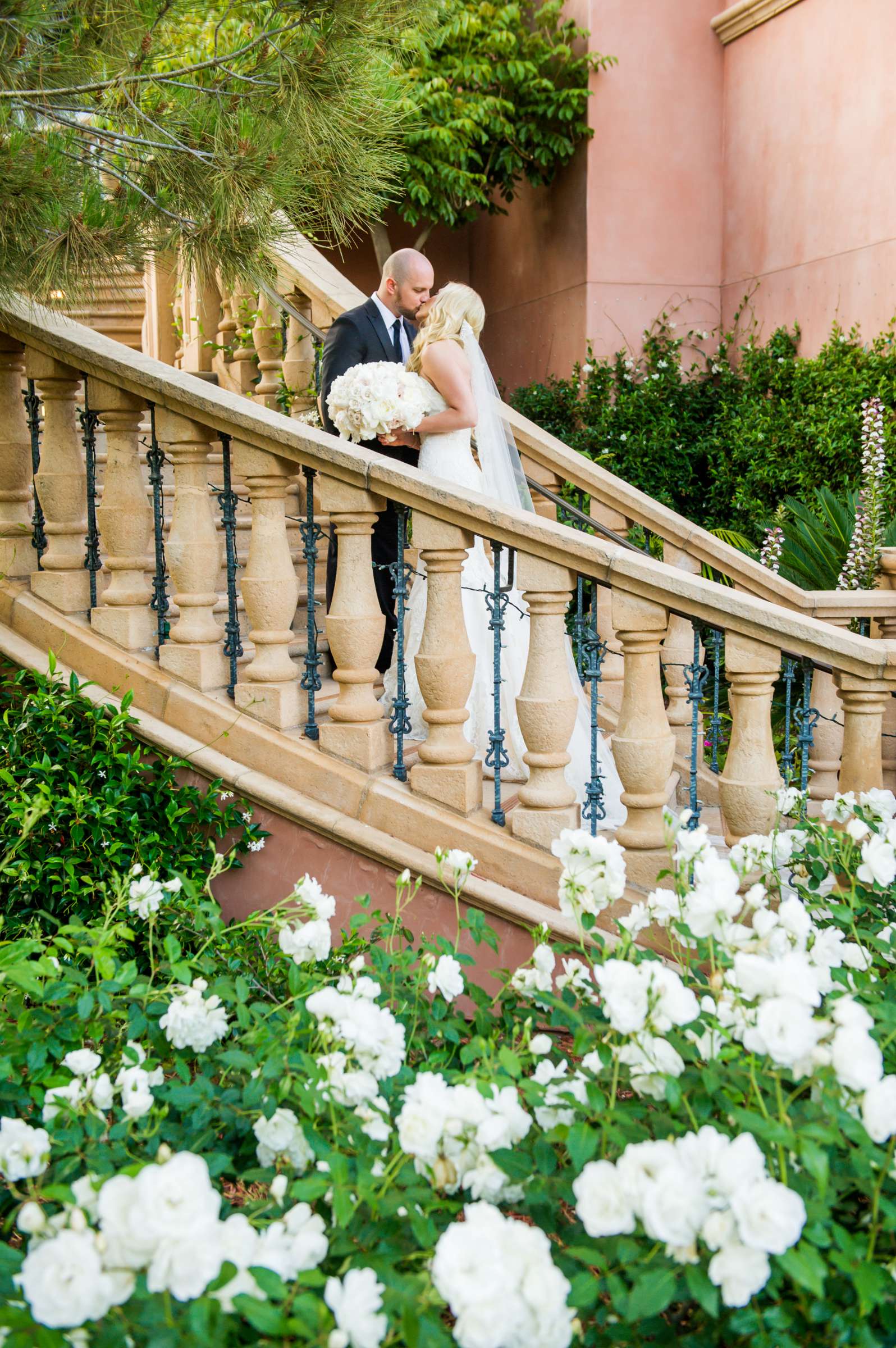 Garden, Classical moment, Bride and Groom at Fairmont Grand Del Mar Wedding coordinated by CZ Events, Katherine and Will Wedding Photo #1 by True Photography