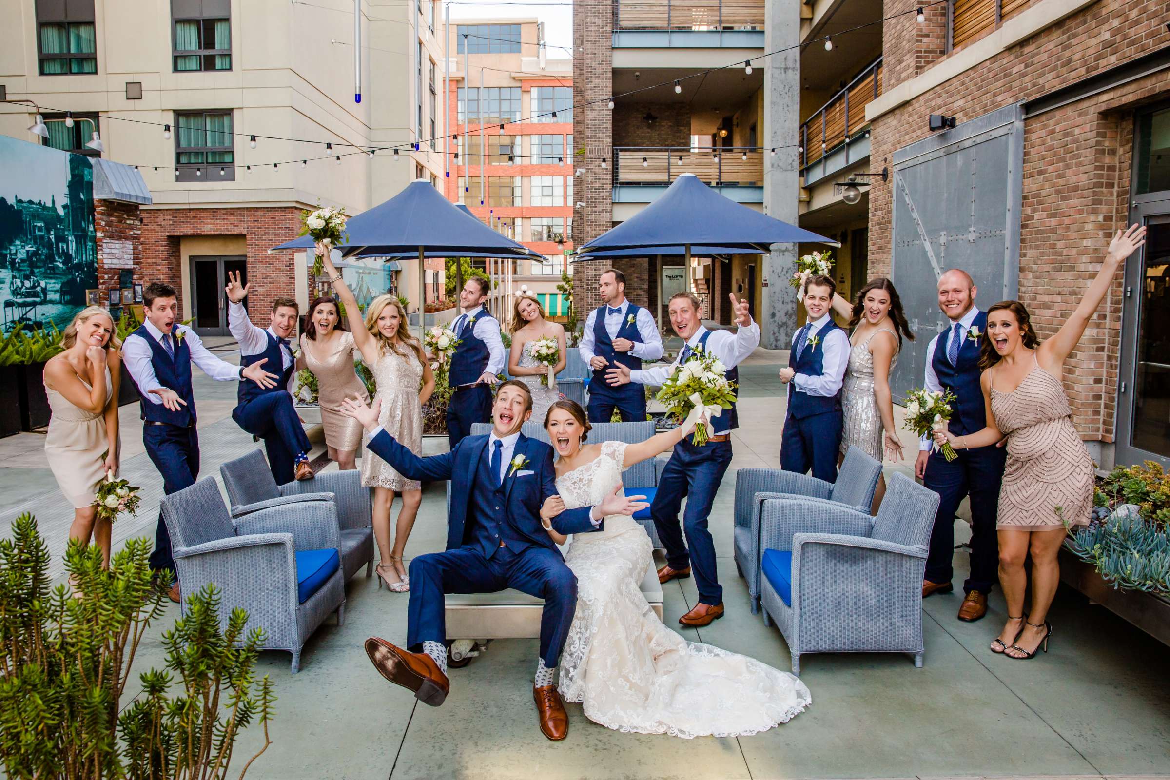 Bridal Party at The Ultimate Skybox Wedding, Kelli and Chad Wedding Photo #237705 by True Photography