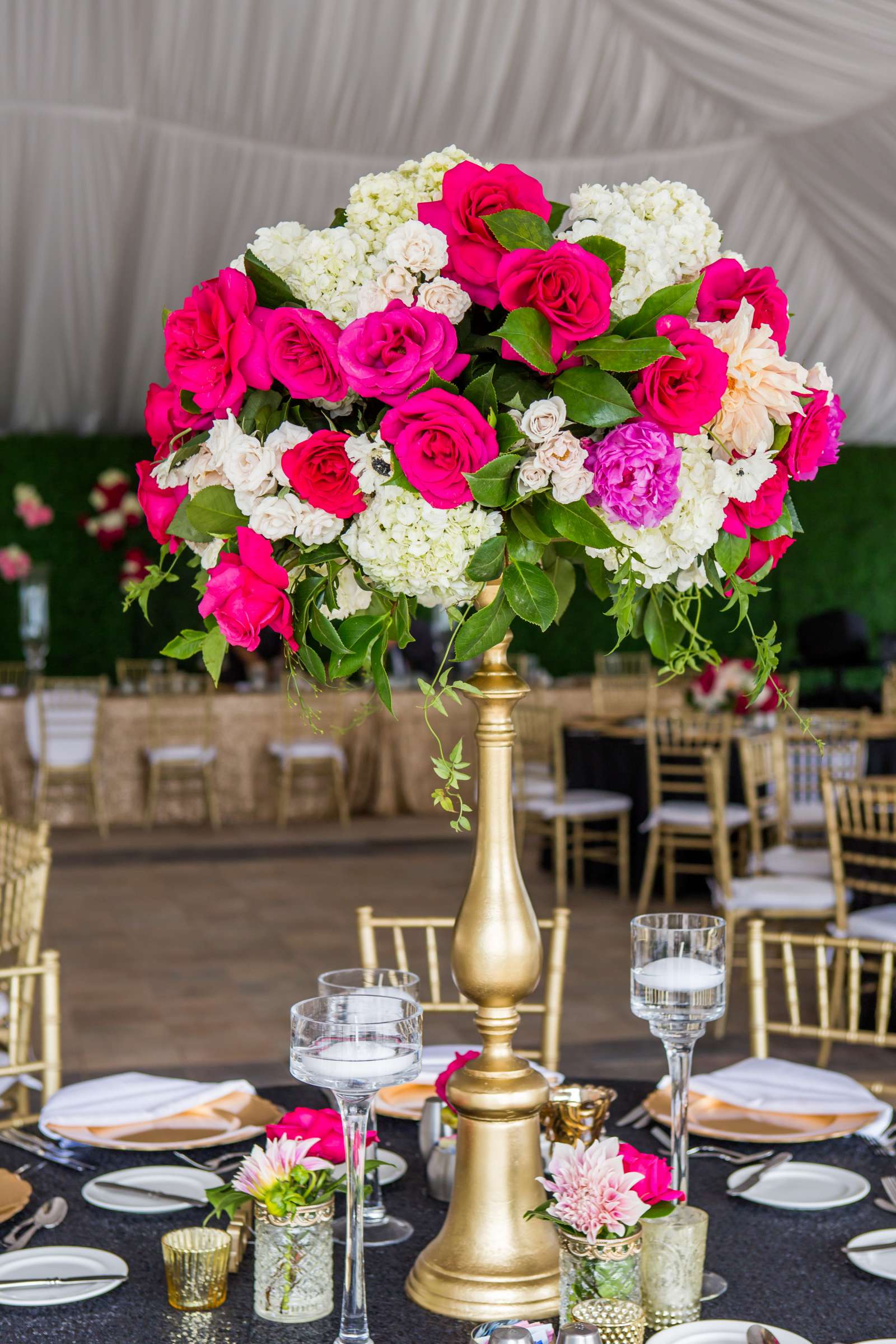 Pink colors at Marriott Marquis San Diego Marina Wedding coordinated by First Comes Love Weddings & Events, Lauren and Eric Wedding Photo #238209 by True Photography