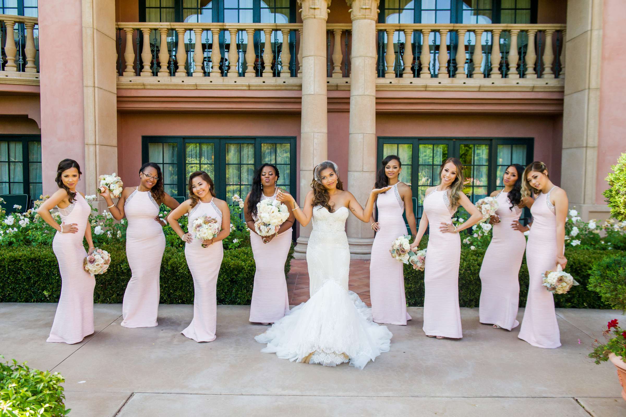 Bridesmaids at Fairmont Grand Del Mar Wedding coordinated by JLR Events, Shianette and Michael Wedding Photo #239101 by True Photography