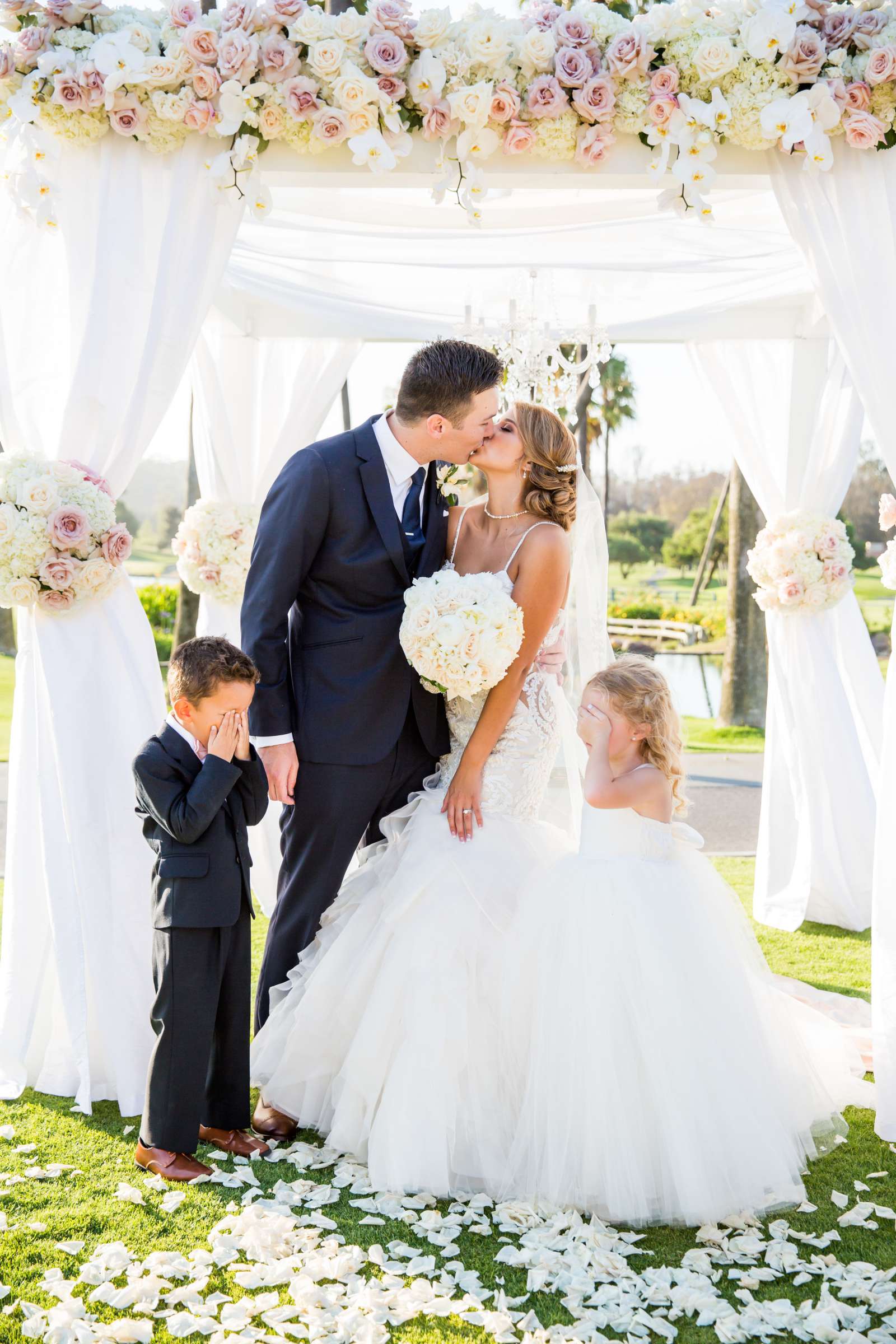 Fairbanks Ranch Country Club Wedding coordinated by Monarch Weddings, Gabriella and Kyle Wedding Photo #100 by True Photography