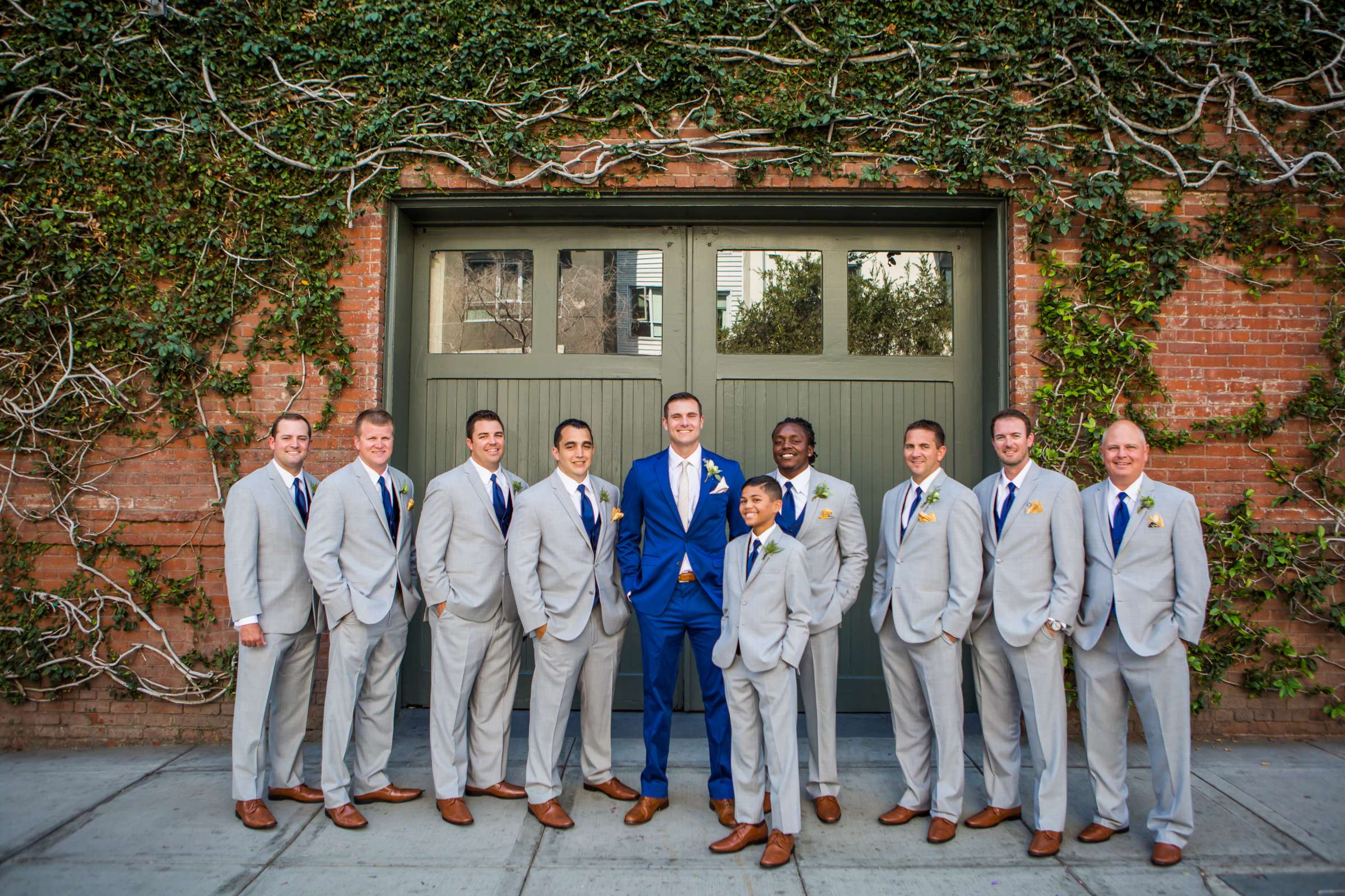 Groomsmen at The Ultimate Skybox Wedding, Ariella and Austin Wedding Photo #12 by True Photography