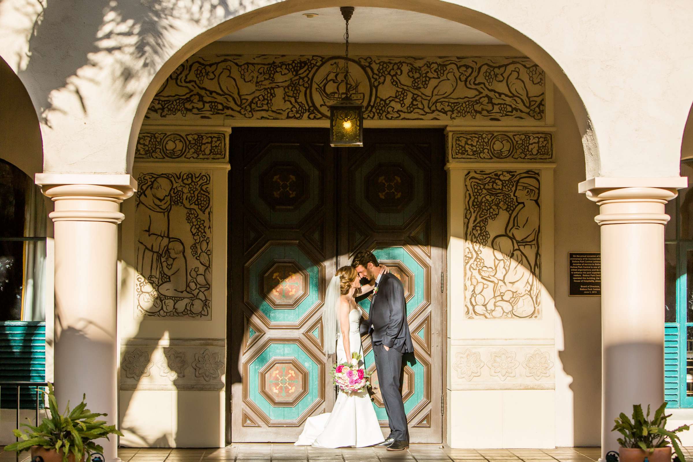 The Spanish Village Art Center (Balboa Park) Wedding coordinated by Creative Affairs Inc, Kelly and Matthew Wedding Photo #13 by True Photography
