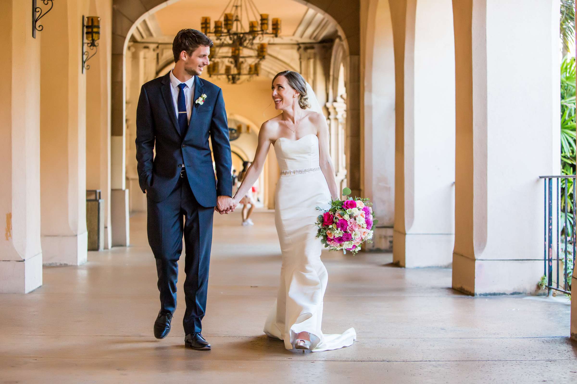 The Spanish Village Art Center (Balboa Park) Wedding coordinated by Creative Affairs Inc, Kelly and Matthew Wedding Photo #14 by True Photography