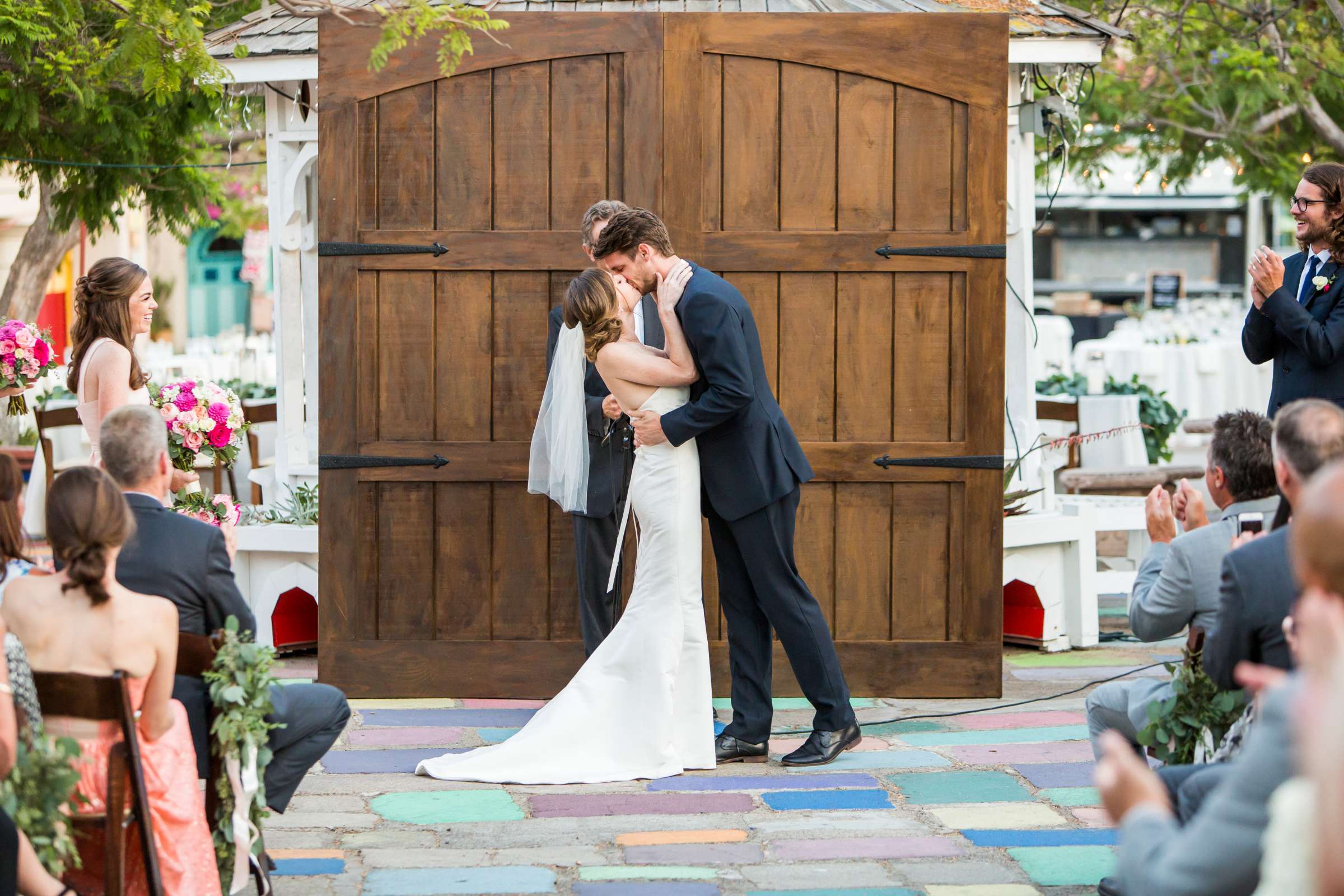 The Spanish Village Art Center (Balboa Park) Wedding coordinated by Creative Affairs Inc, Kelly and Matthew Wedding Photo #65 by True Photography