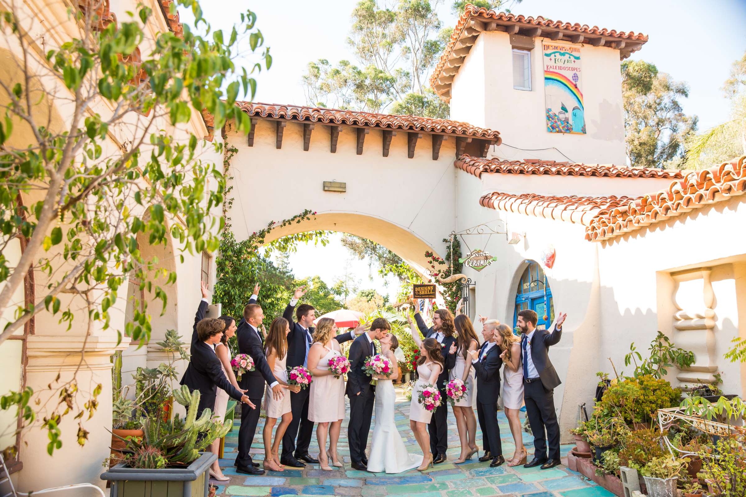 The Spanish Village Art Center (Balboa Park) Wedding coordinated by Creative Affairs Inc, Kelly and Matthew Wedding Photo #90 by True Photography
